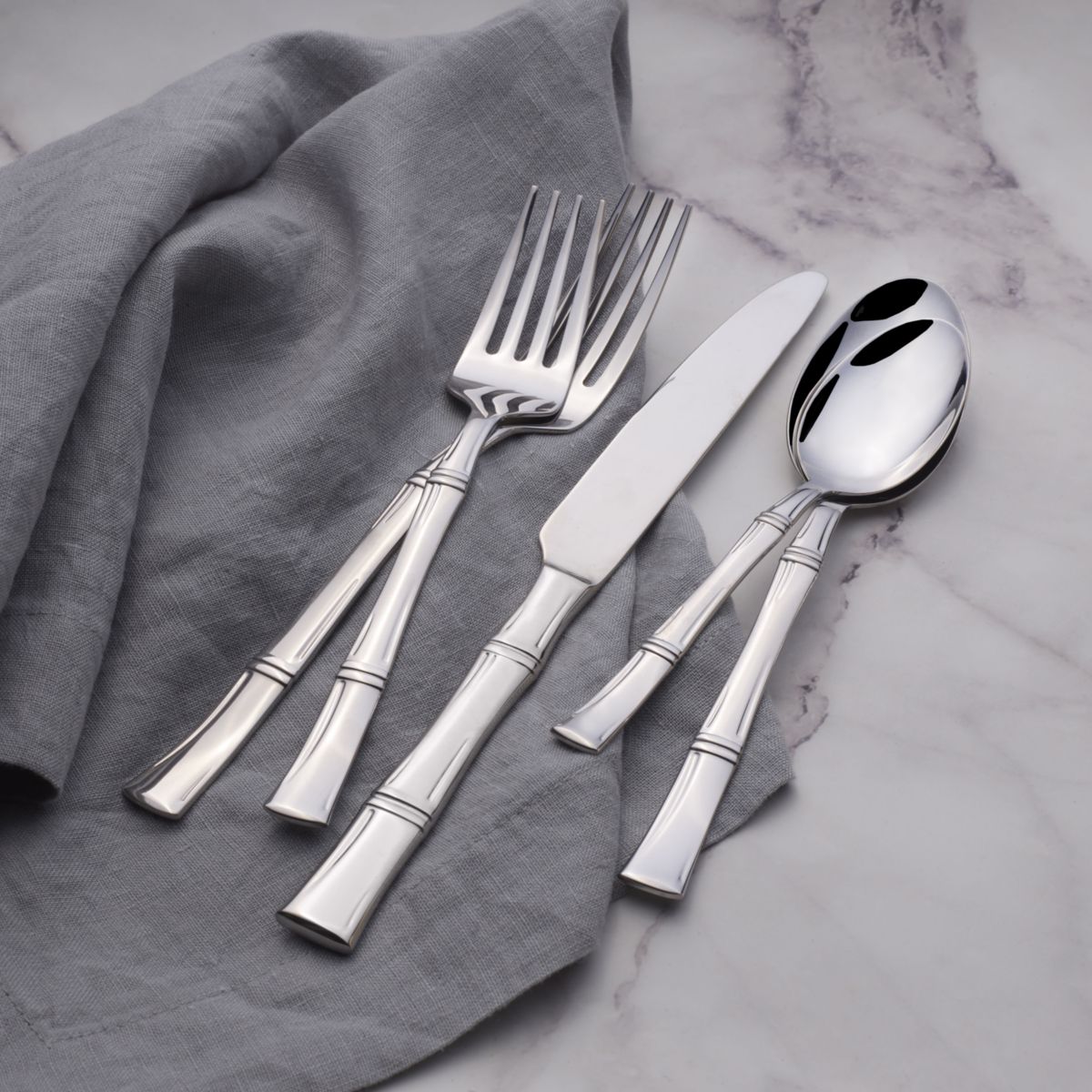 Gourmet Basics by Mikasa Bamboo 20-pc Flatware Sets, Service for 4