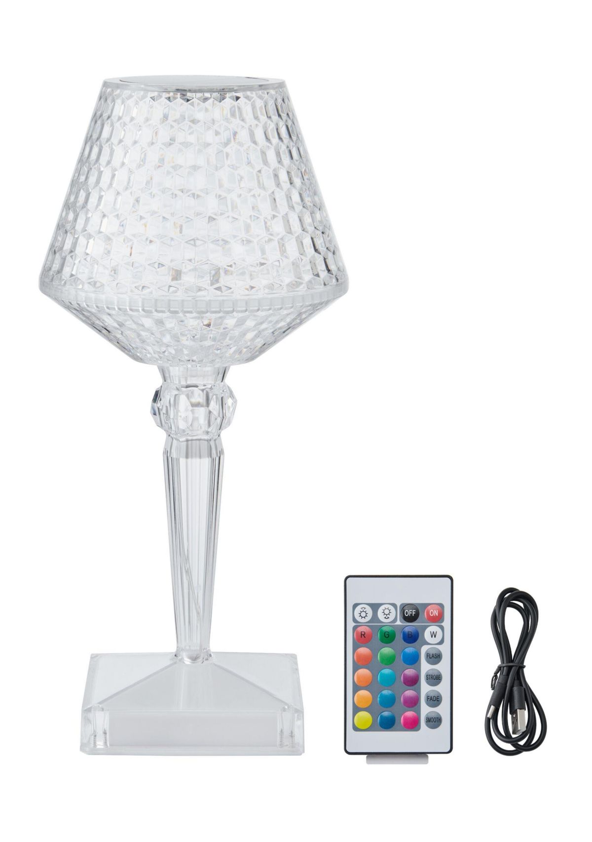 Acrylic 16 Color LED Rechargeable Lamp