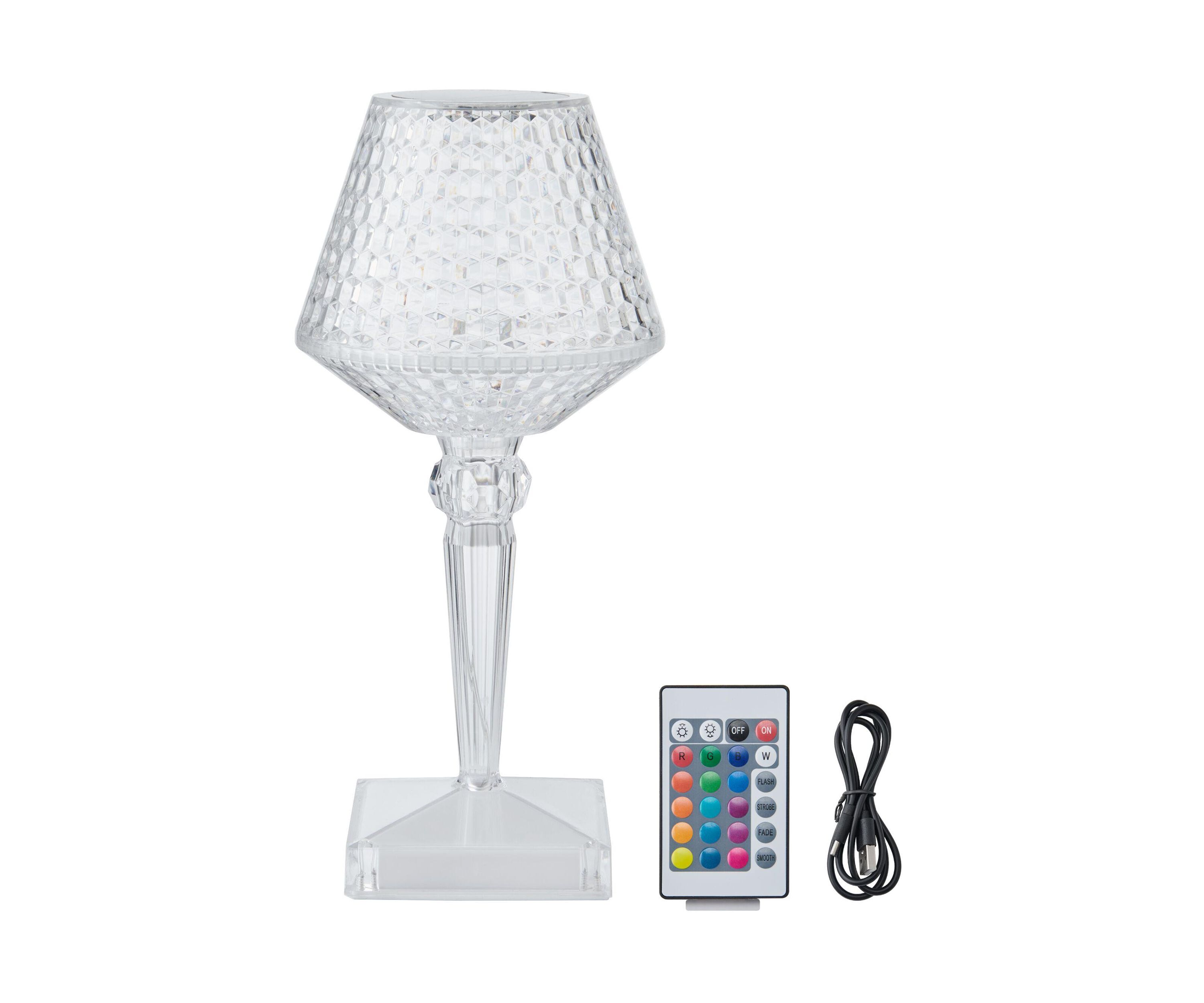 Acrylic 16 Color LED Rechargeable Lamp