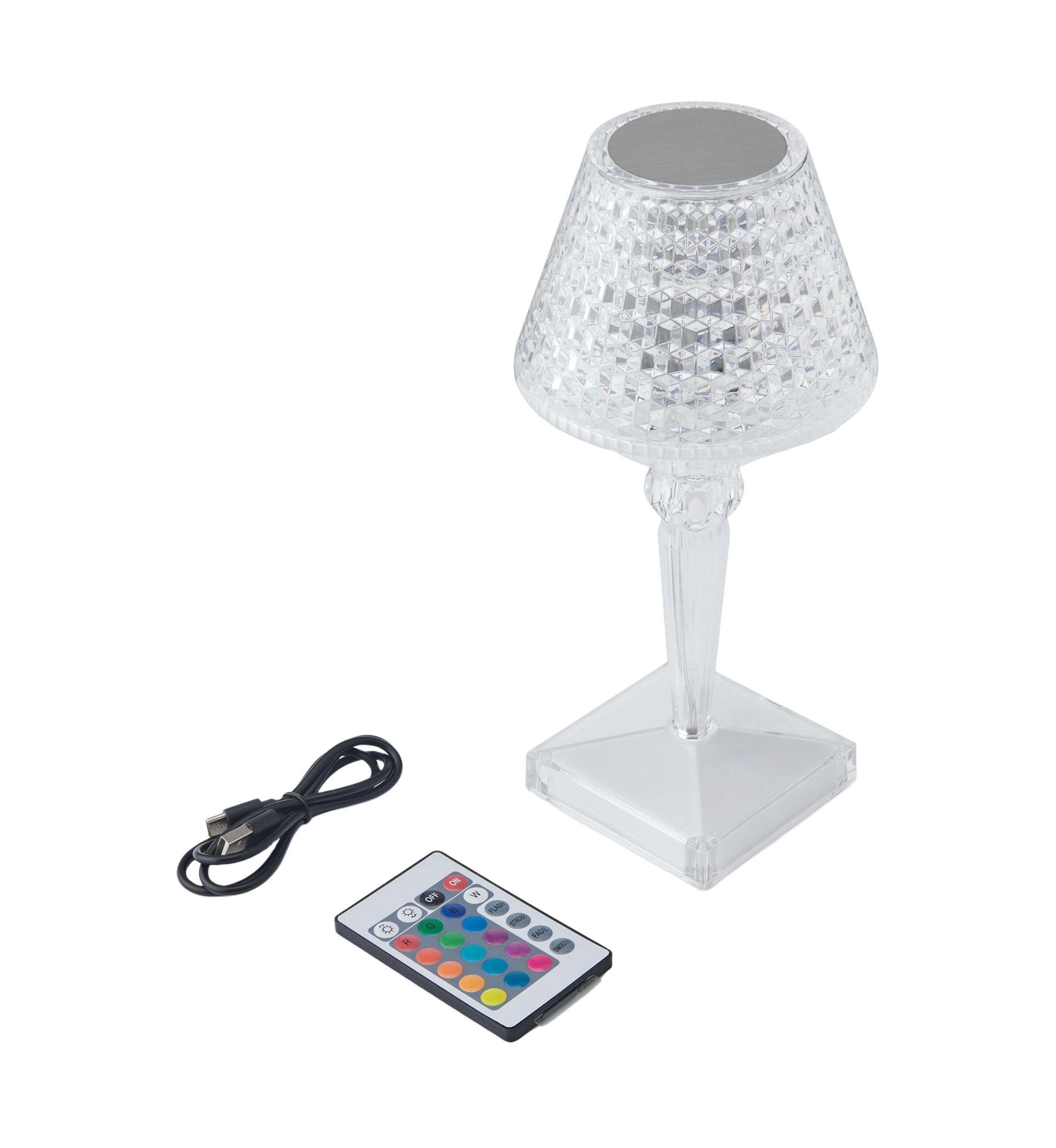 Acrylic 16 Color LED Rechargeable Lamp