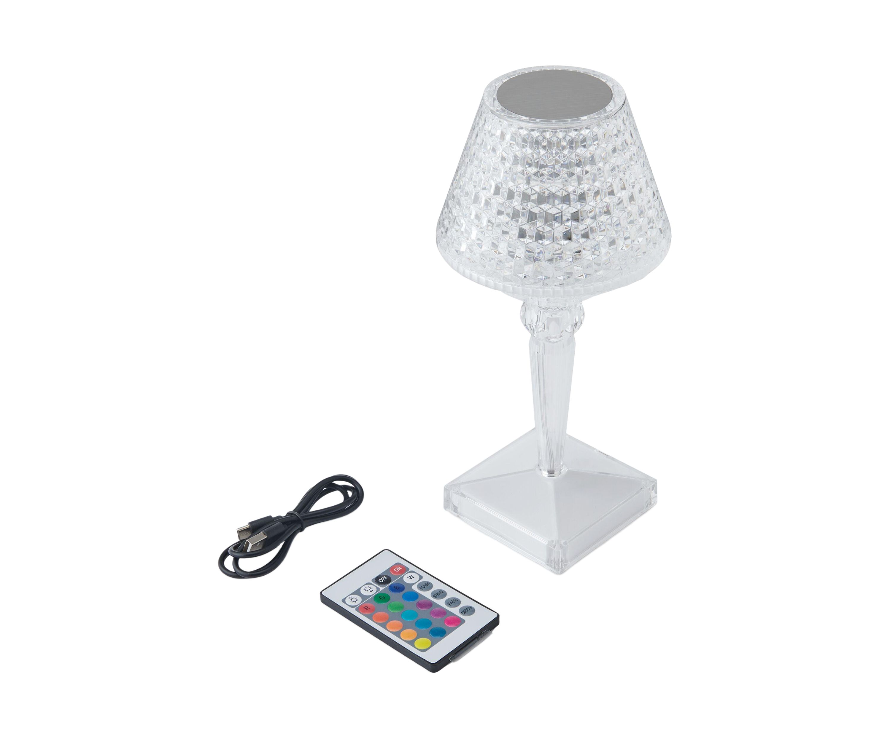 Acrylic 16 Color LED Rechargeable Lamp