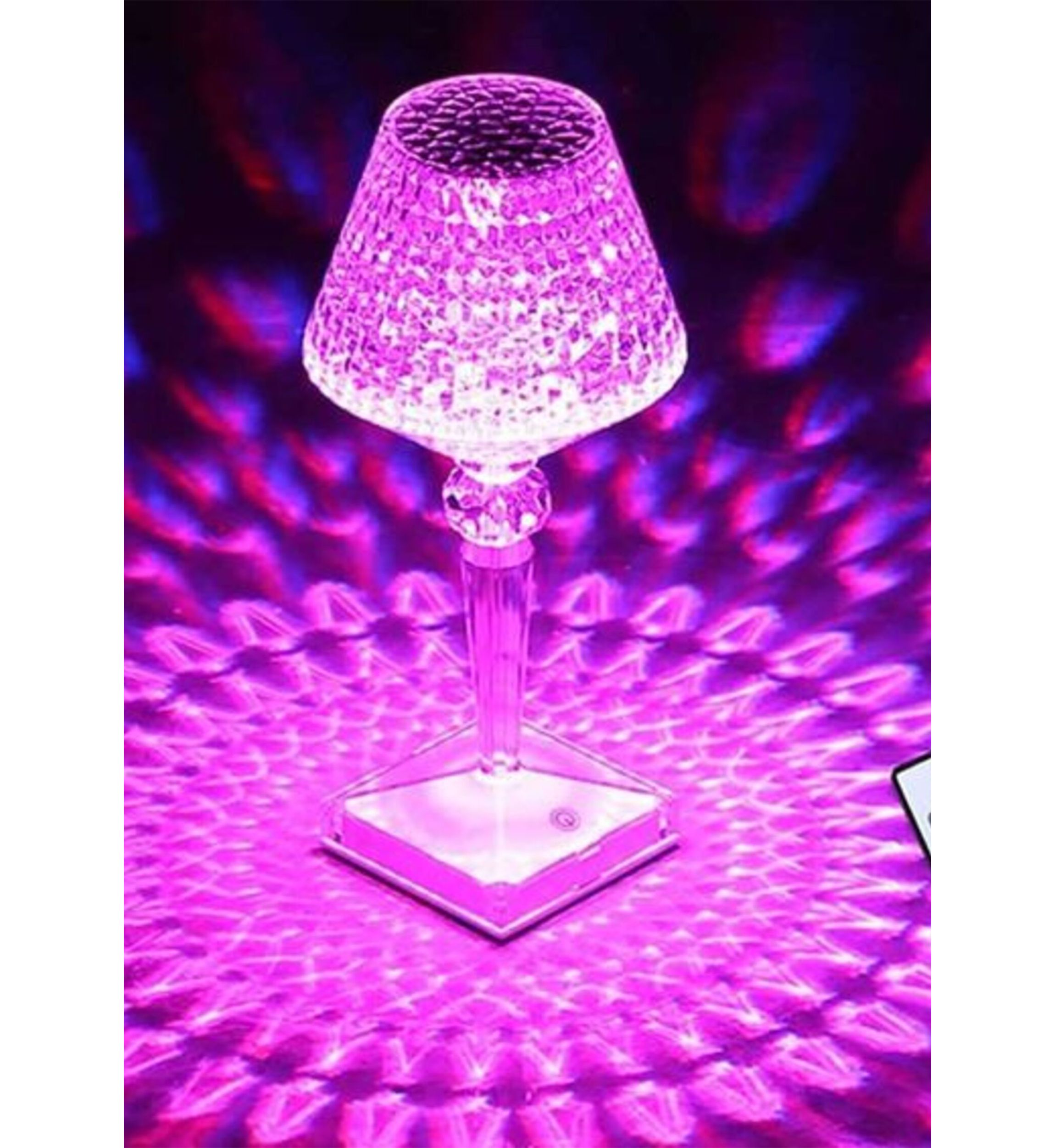 Acrylic 16 Color LED Rechargeable Lamp