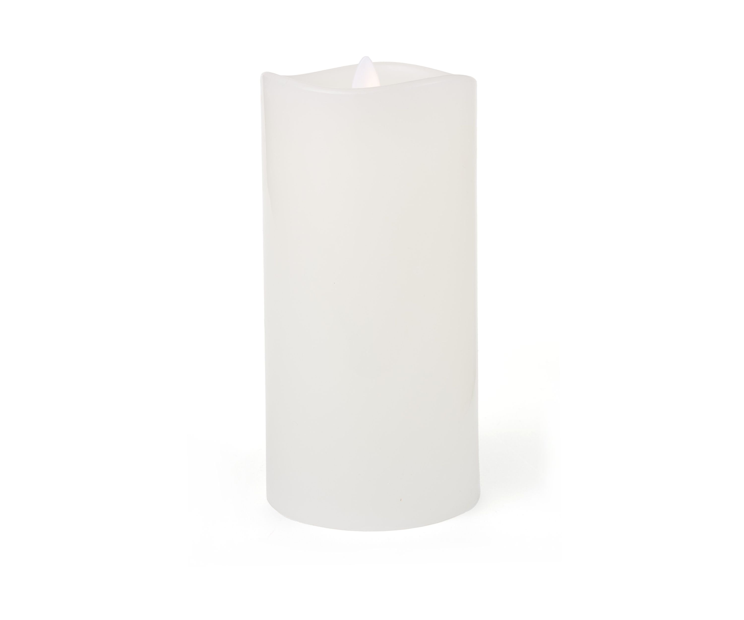 LED Dancing Flame Wavy Pillar Candle 