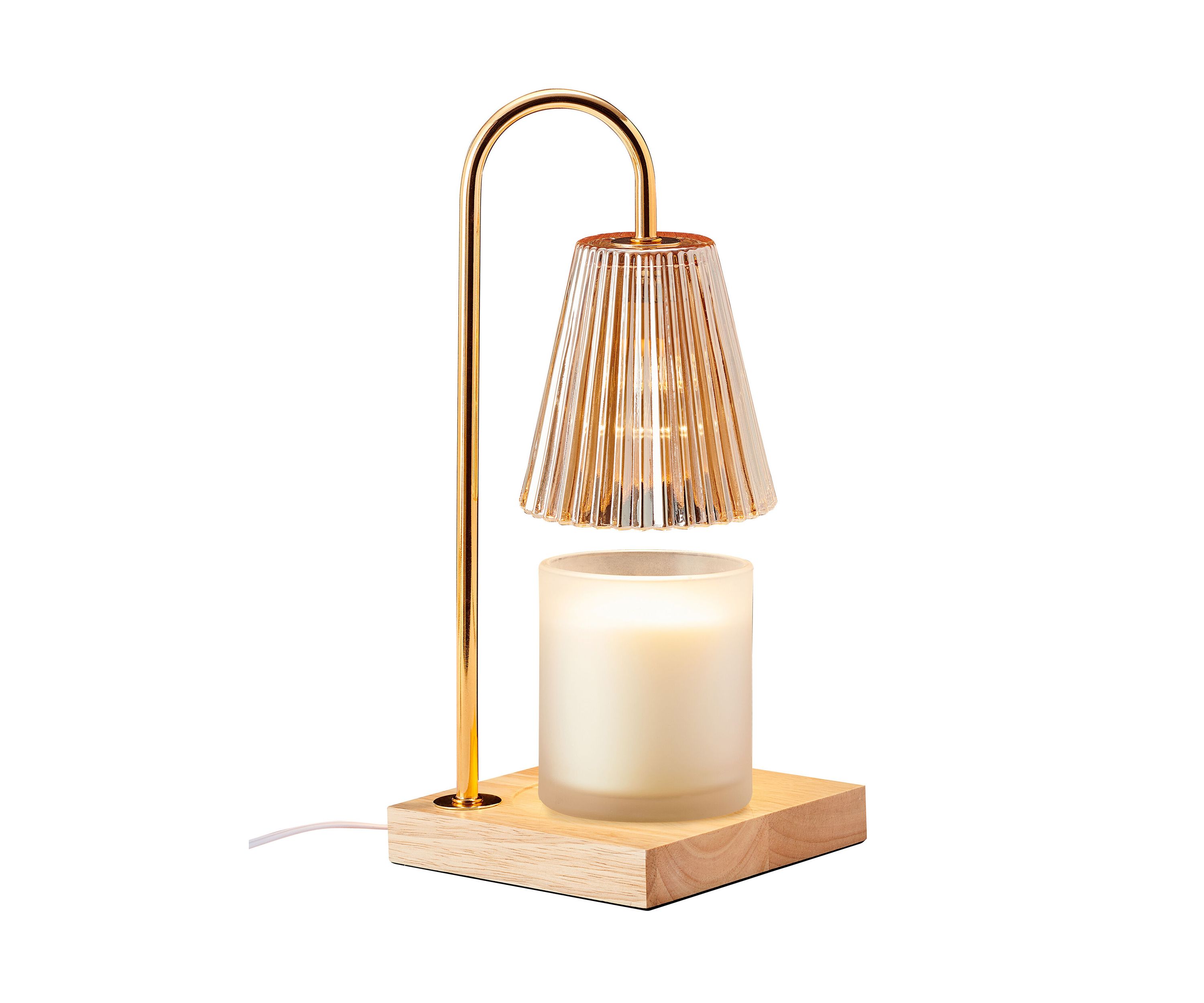 Amber Glass Shade Electric Candle Warmer