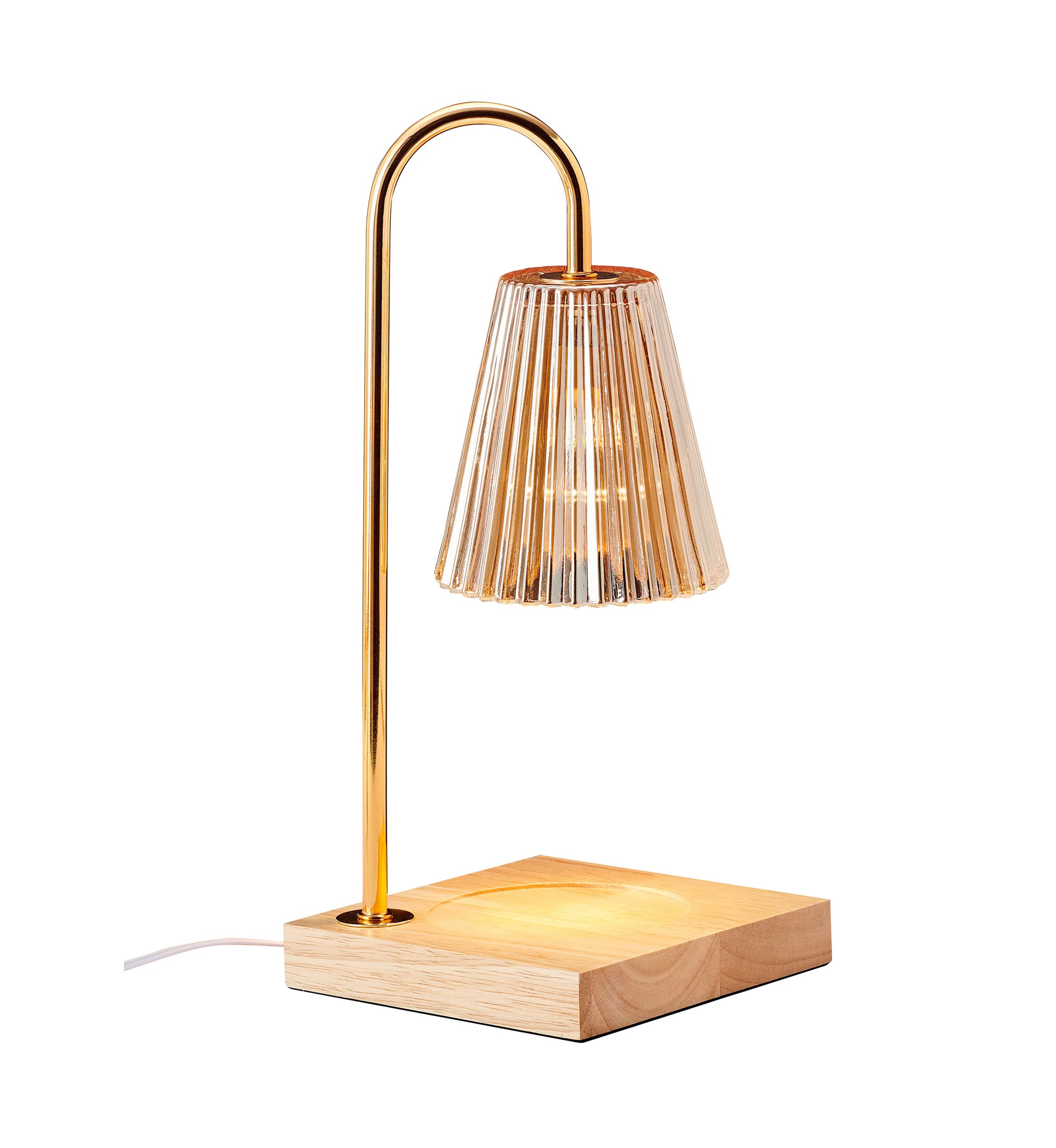 Amber Glass Shade Electric Candle Warmer