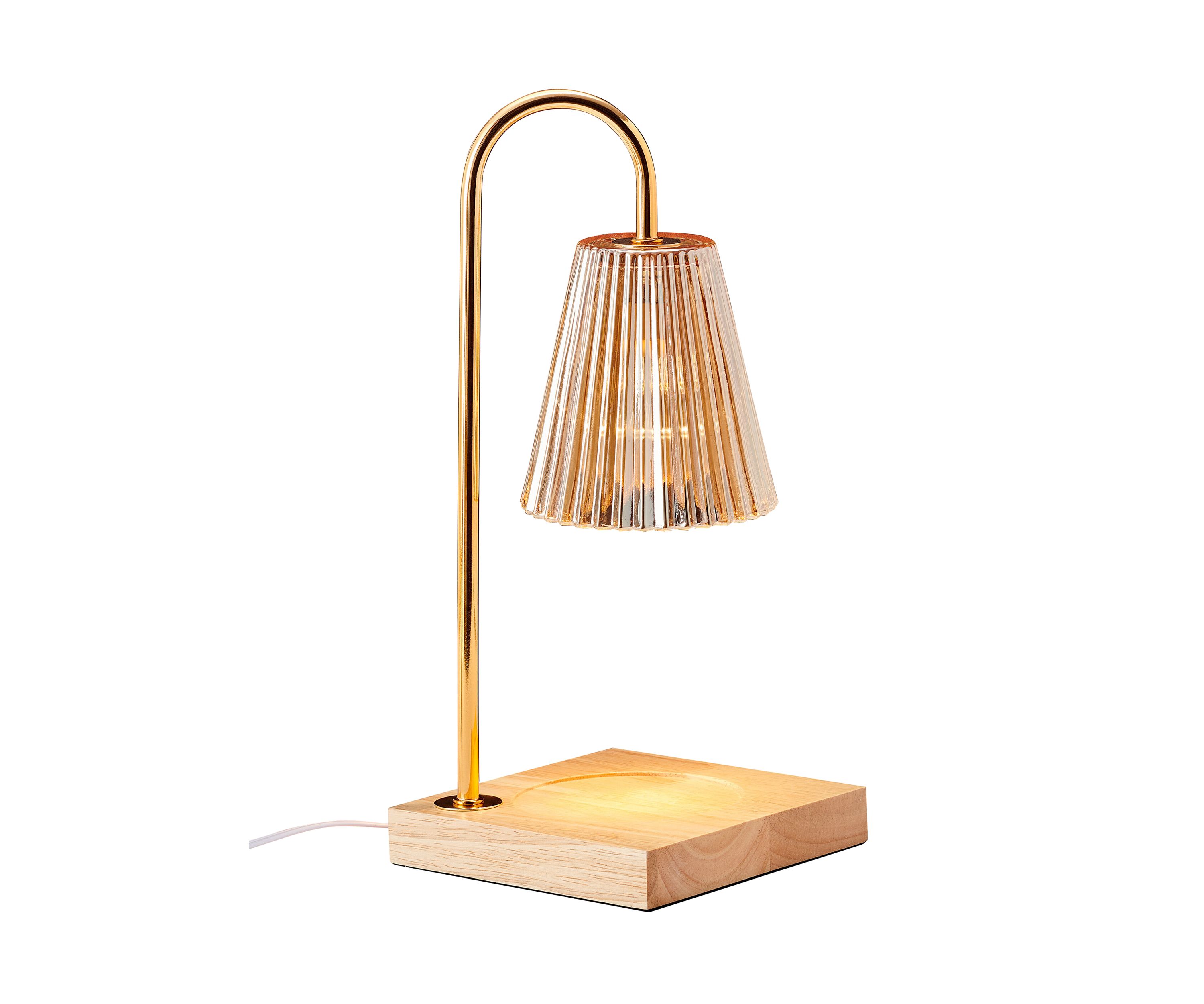Amber Glass Shade Electric Candle Warmer