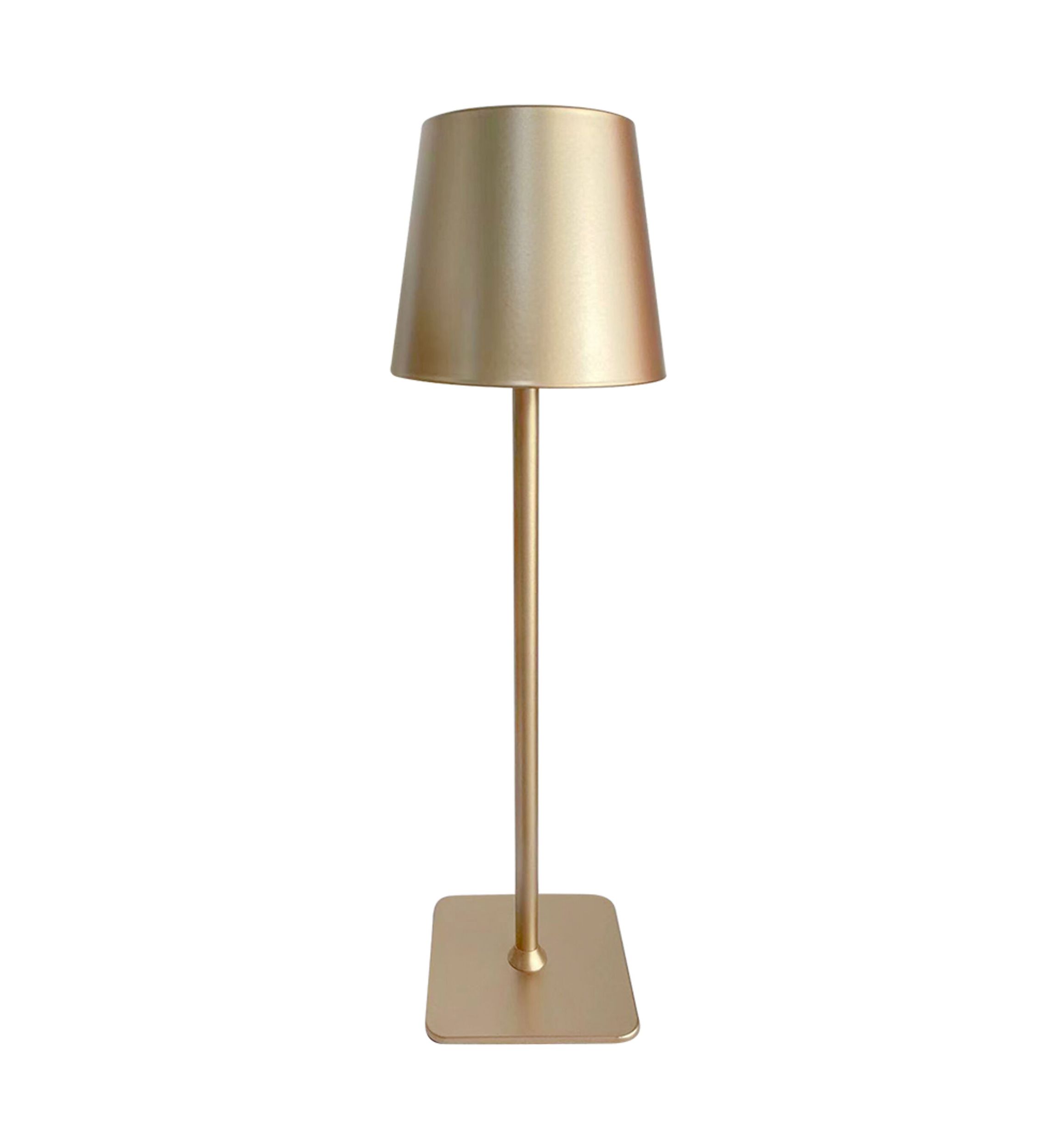 LED Rechargeable 15 Gold Metal Lamp