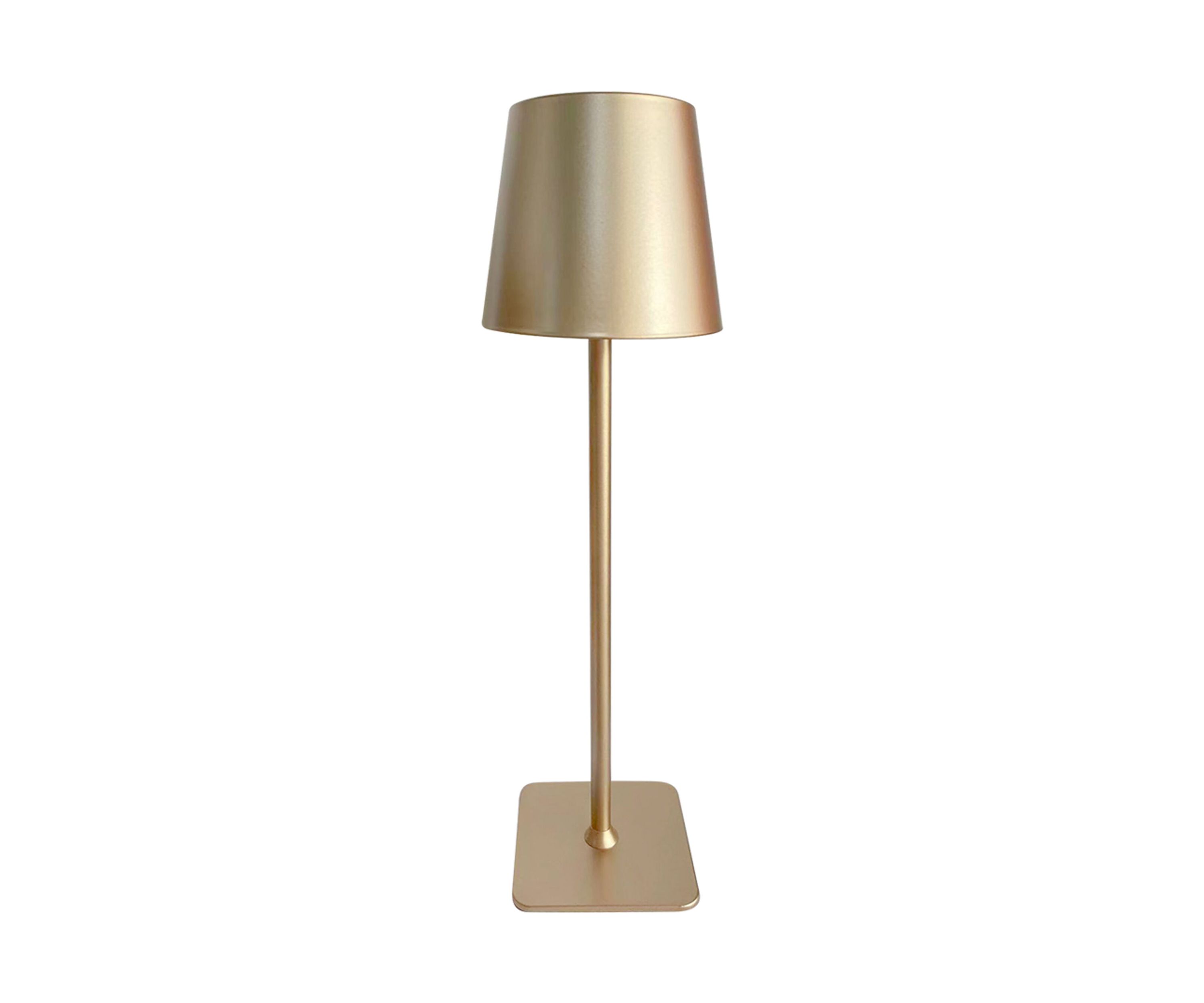 LED Rechargeable 15 Gold Metal Lamp