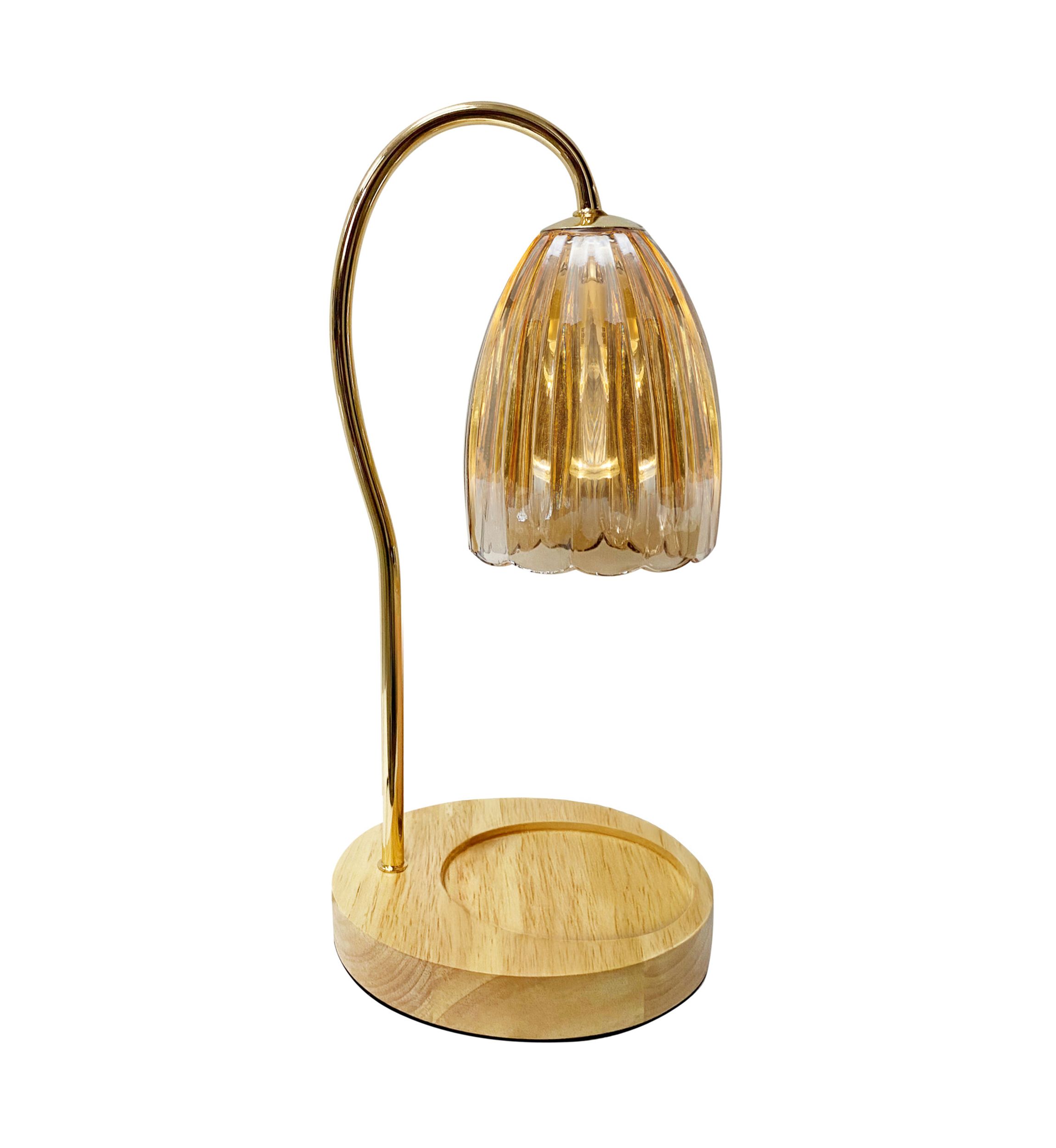 Amber Glass Shade Electric Candle Warmer