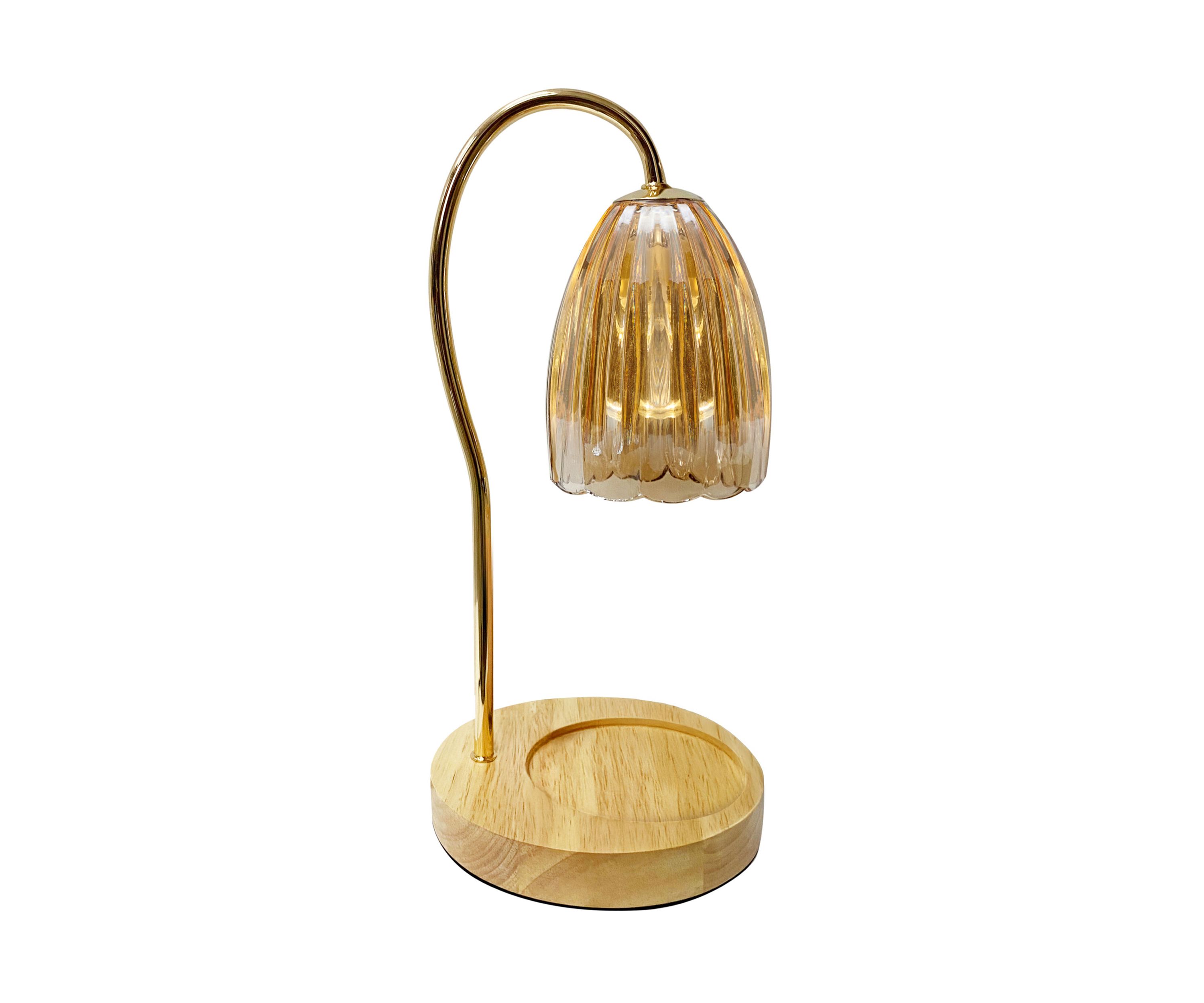 Amber Glass Shade Electric Candle Warmer