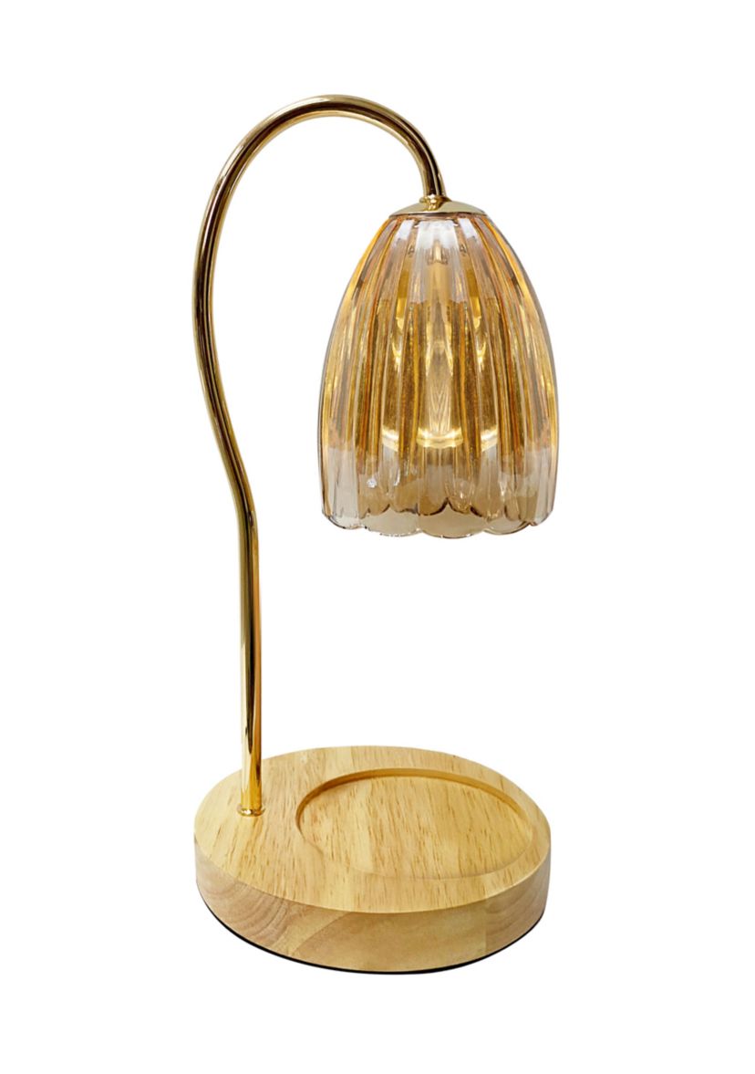 Amber Glass Shade Electric Candle Warmer