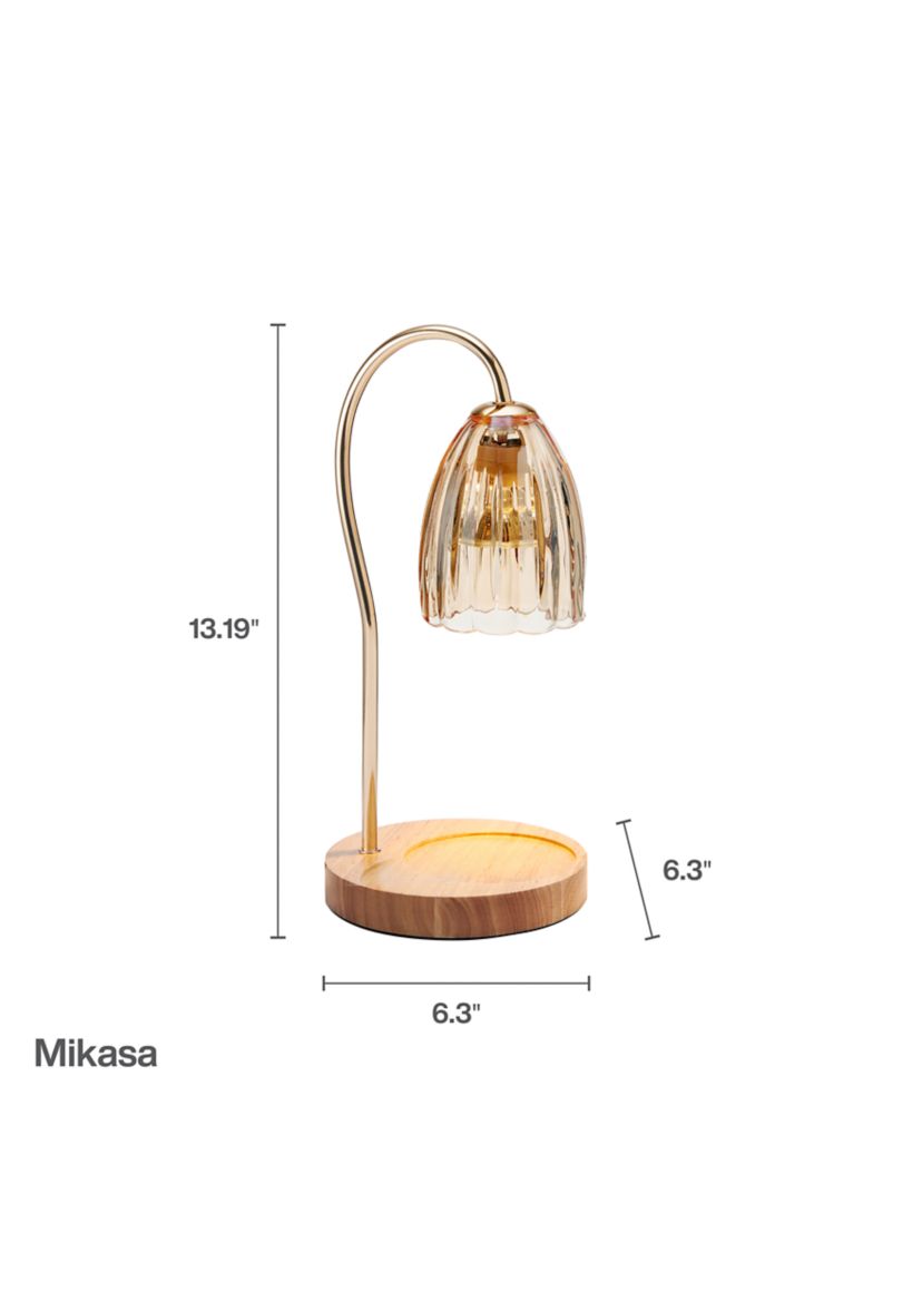 Amber Glass Shade Electric Candle Warmer
