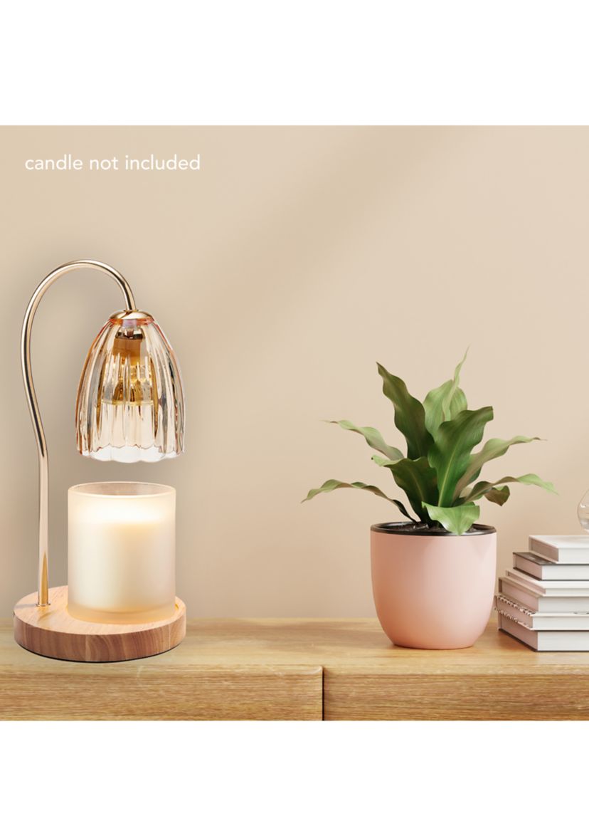 Amber Glass Shade Electric Candle Warmer