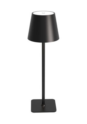Bazaar Mikasa LED Cordless Metal Table Lamp, Black