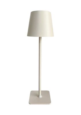 Bazaar LED Cordless Portable Rechargeable Metal Dimming Stemless Table Lamp
