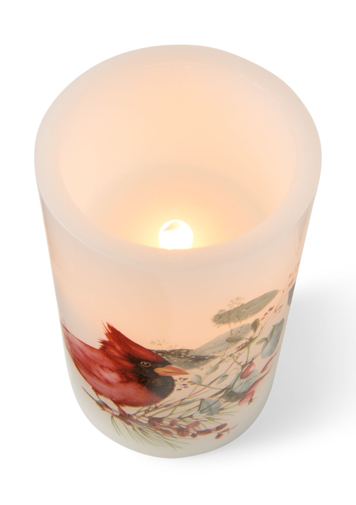 Set of 3 Cardinal Electric Candles