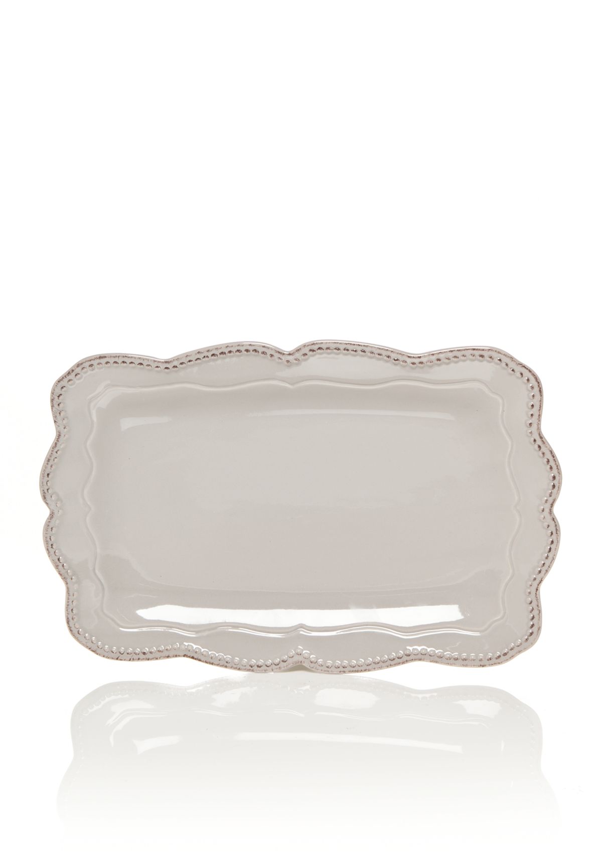 Capri Gray Rectangular Platter