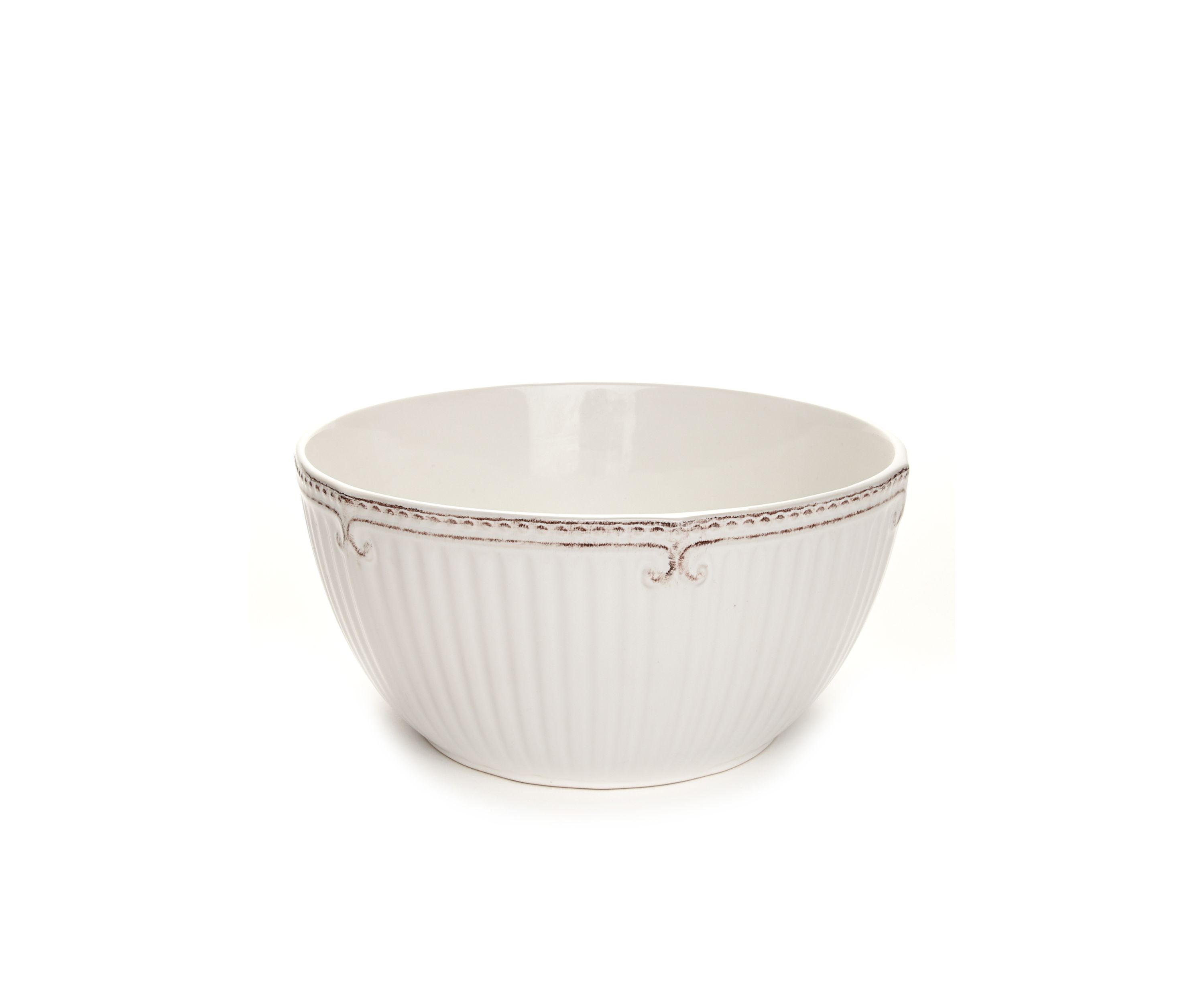 Capri White Deep Serving Bowl