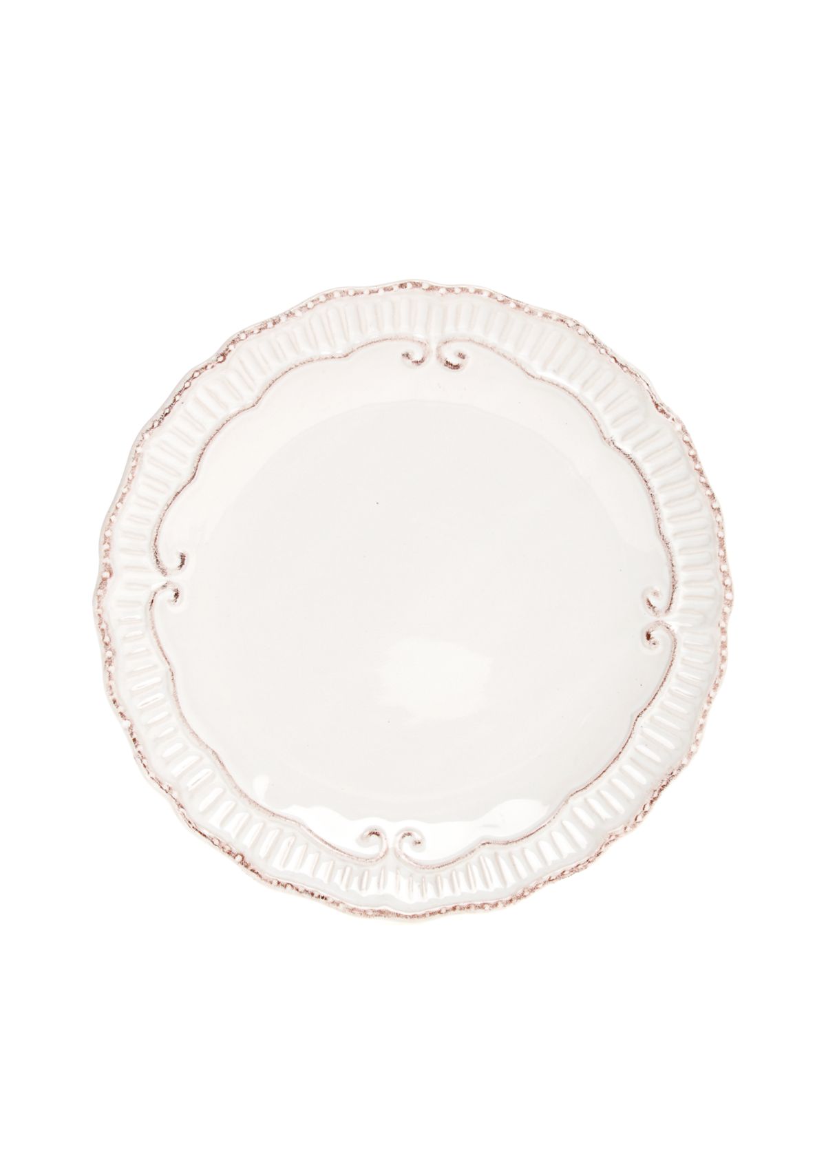 Capri White Salad Plate