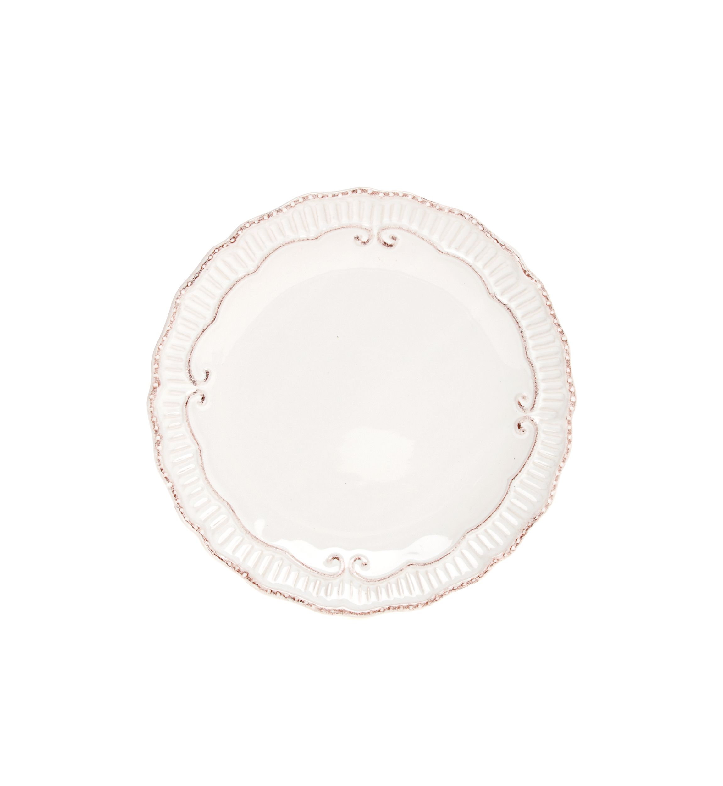 Capri White Salad Plate