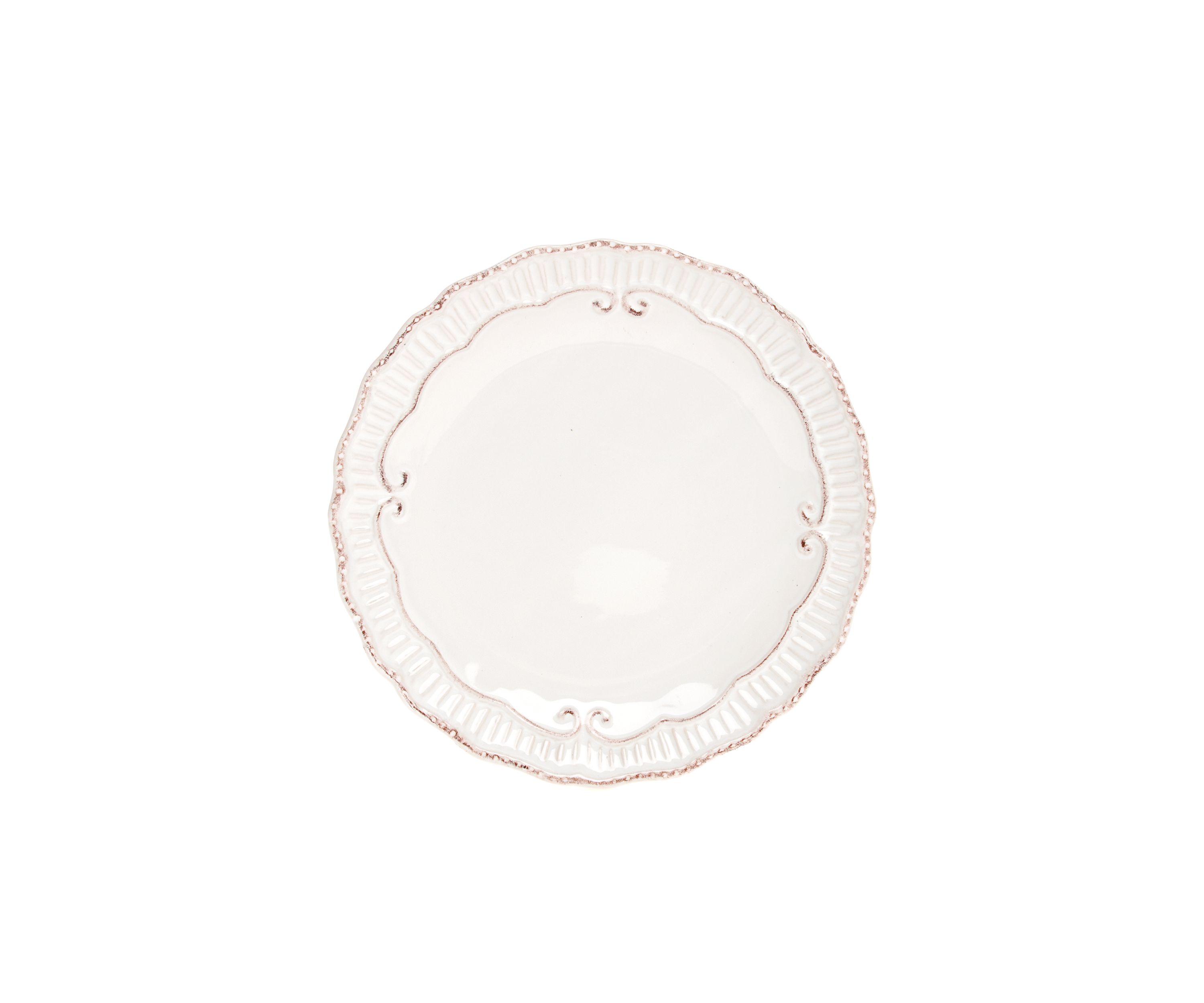 Capri White Salad Plate