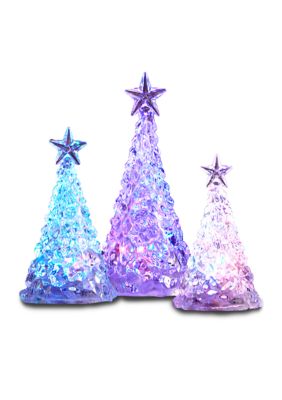 Apothecary & Company™ Acrylic LED Color Changing Christmas Tree - 3 ...