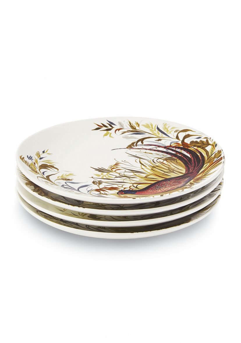 Harvest Birds Set of 4 Salad Plates