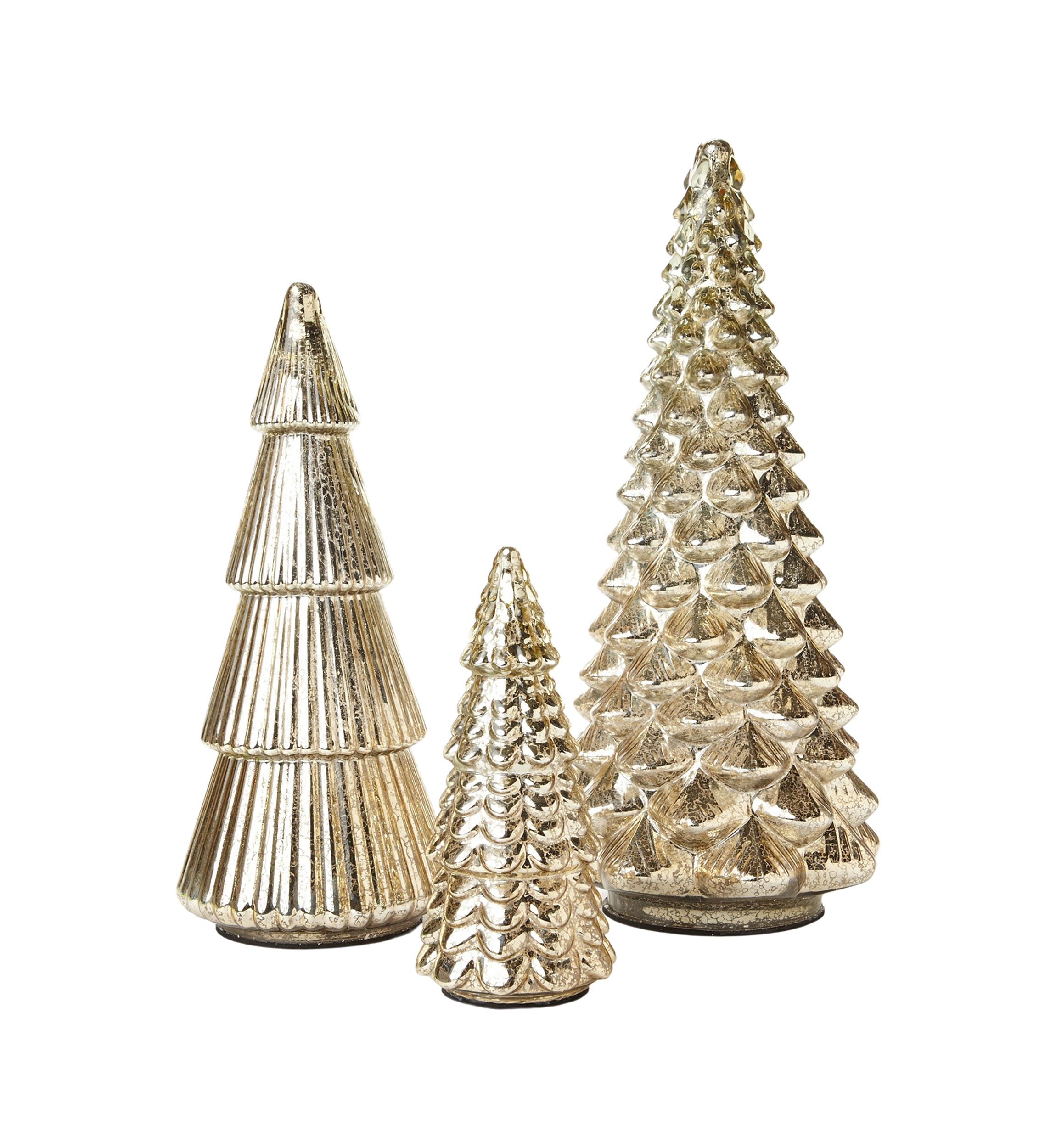 Medium Gold Mercury Glass Tree