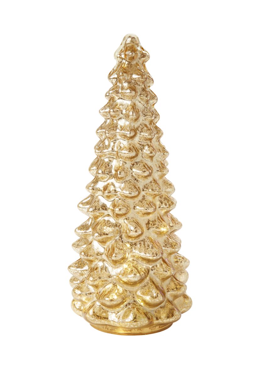 Large Gold Mercury Glass Tree
