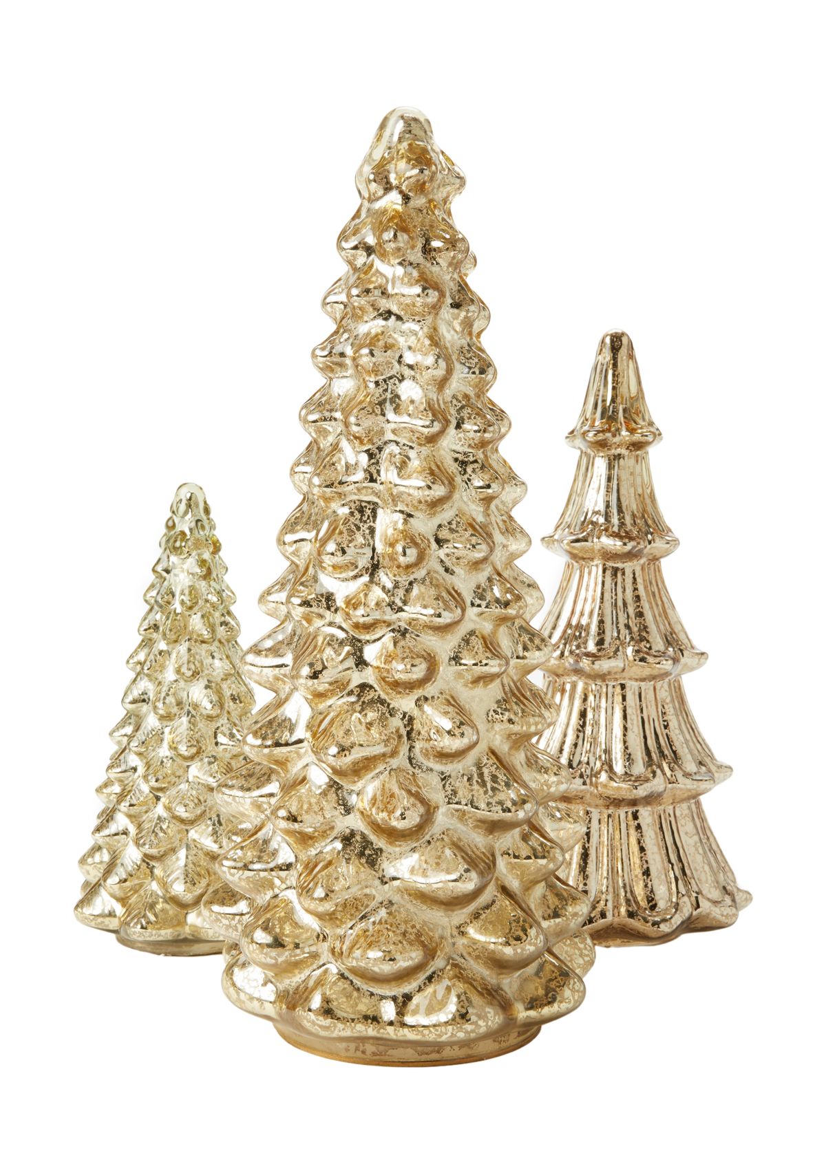Large Gold Mercury Glass Tree