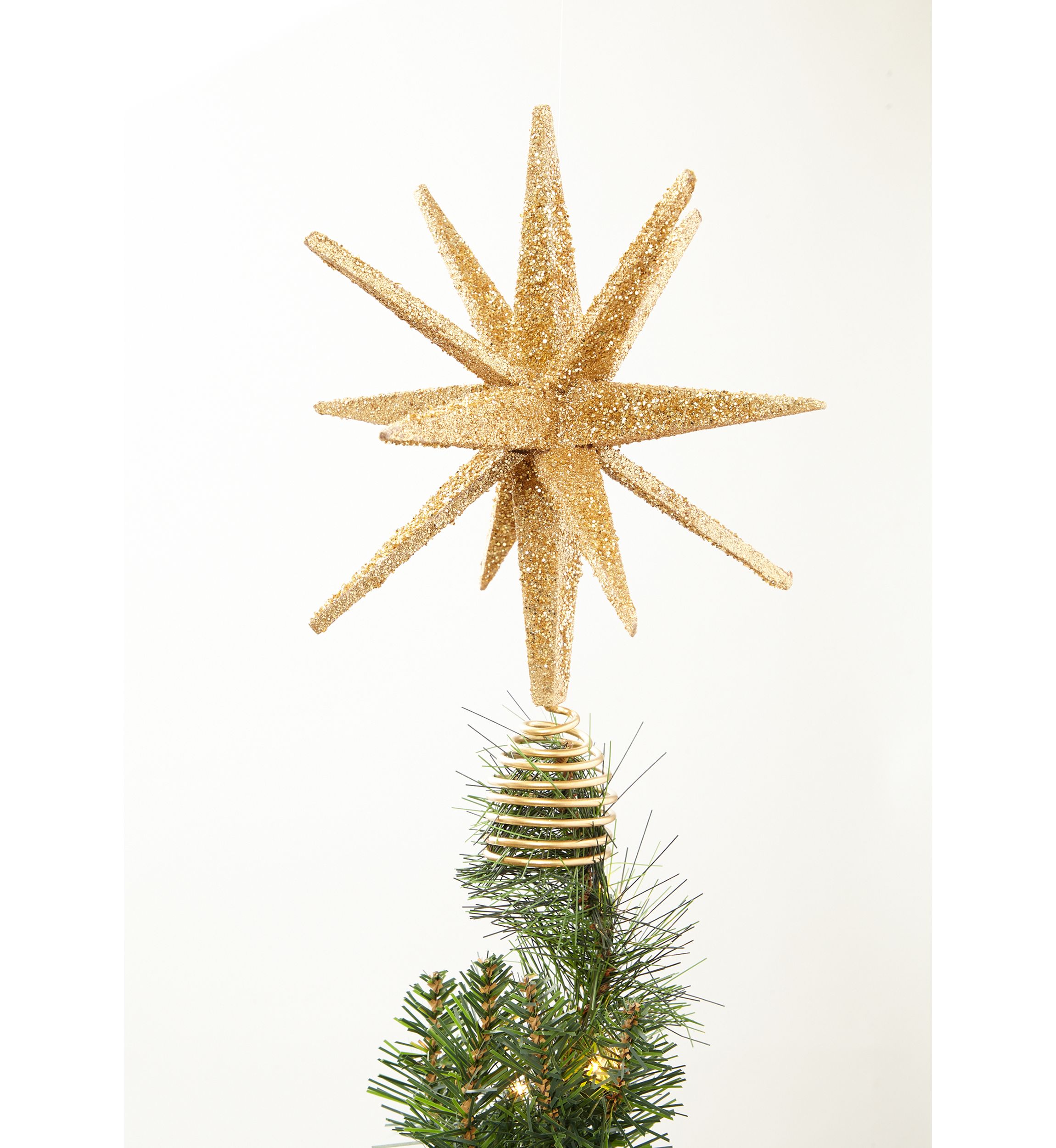 Biltmore® Gold Glitter Star Christmas Tree Topper | Belk