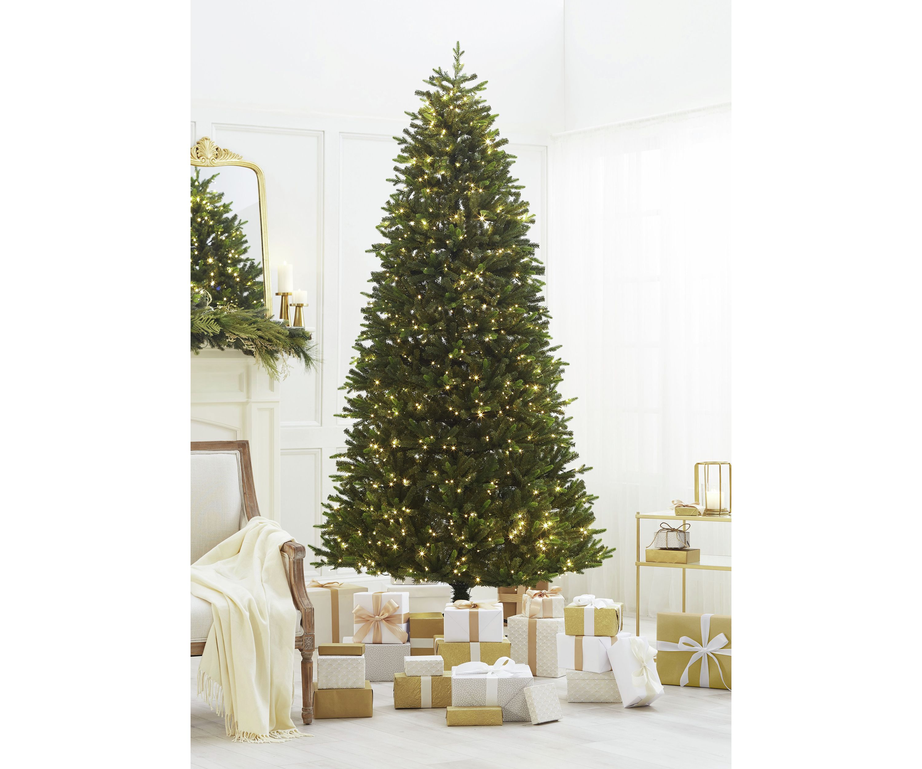 9 Pre Lit LED 4 Color Christmas Tree