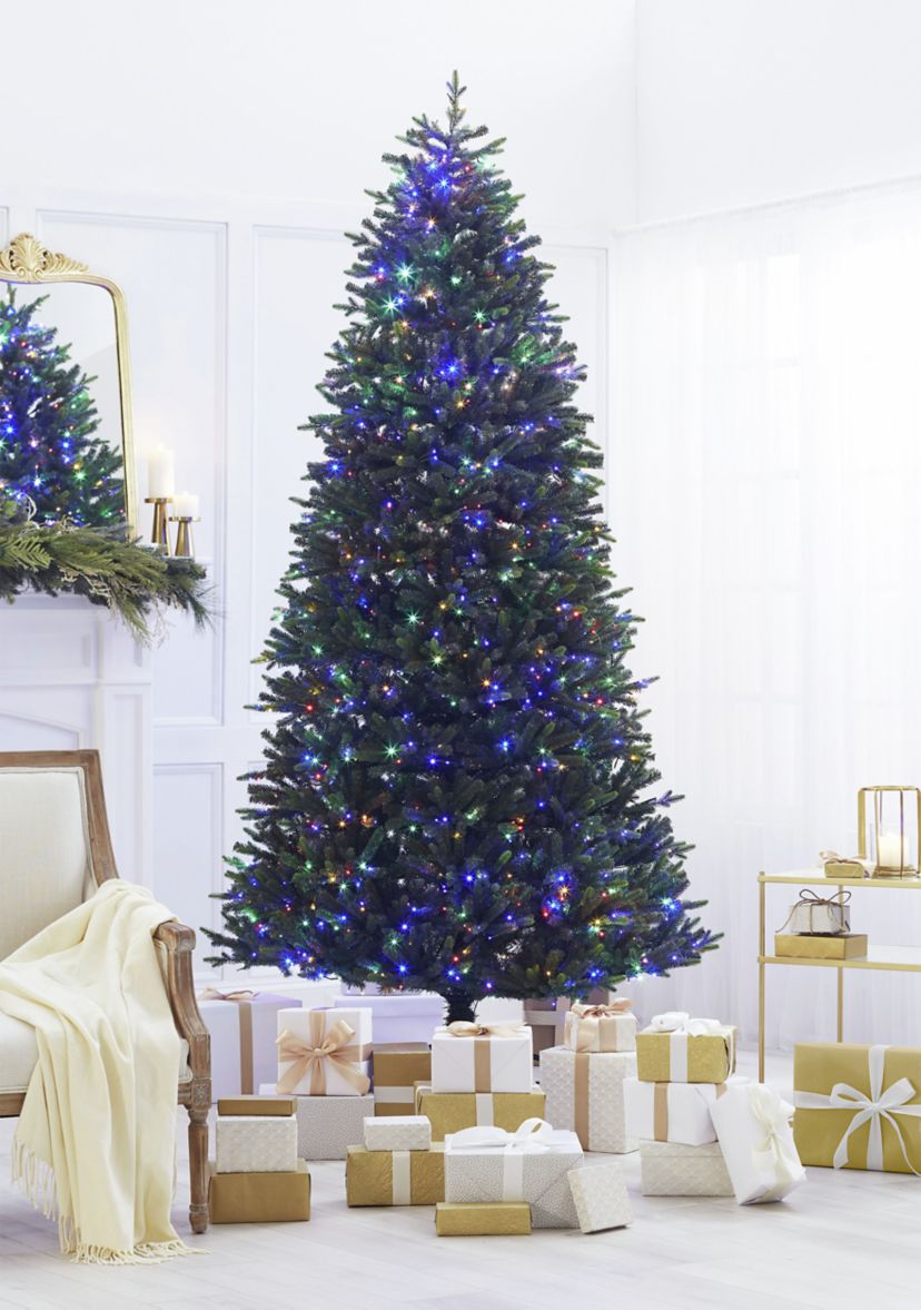 9 Pre Lit LED 4 Color Christmas Tree