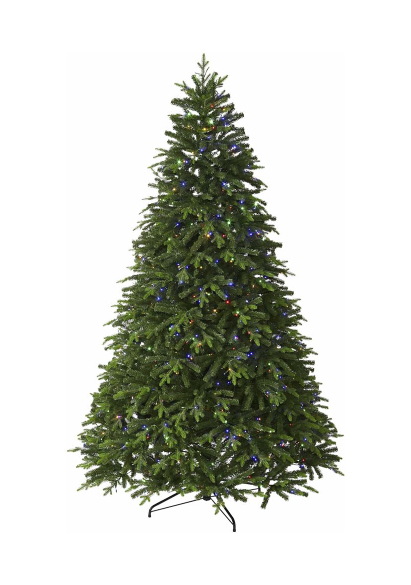 9 Pre Lit LED 4 Color Christmas Tree