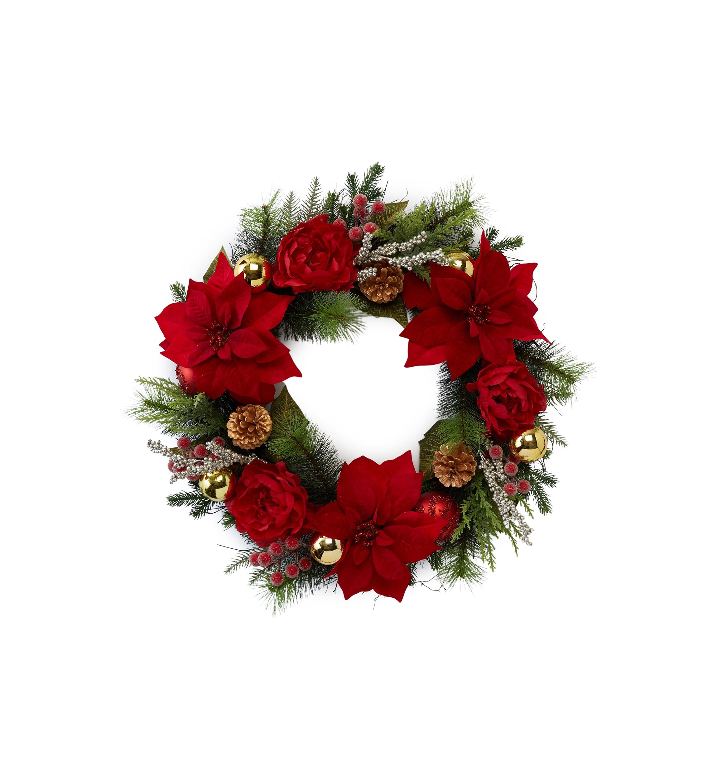 Poinsettia Wreath