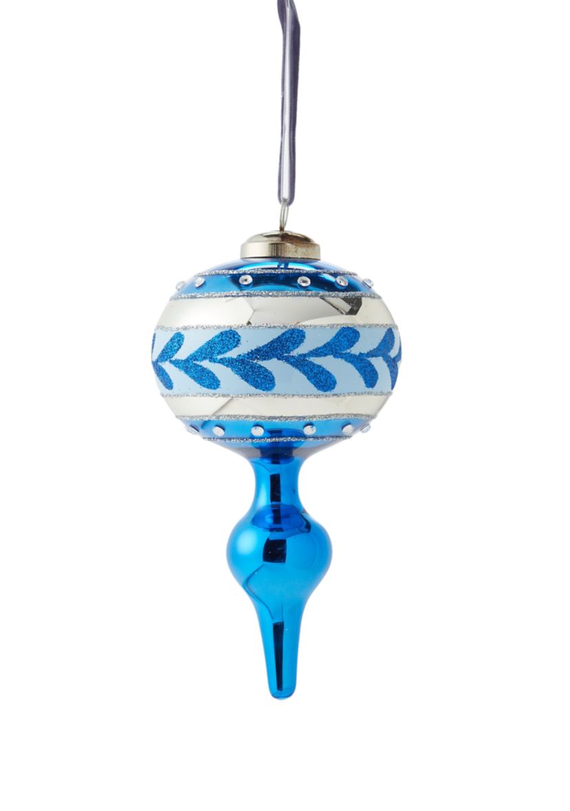 Blue Finial Ornament