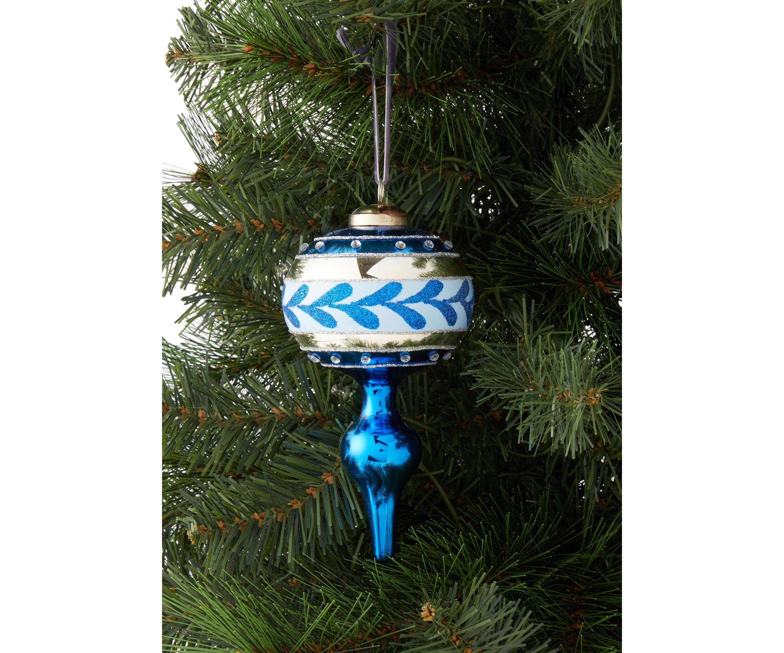 Blue Finial Ornament