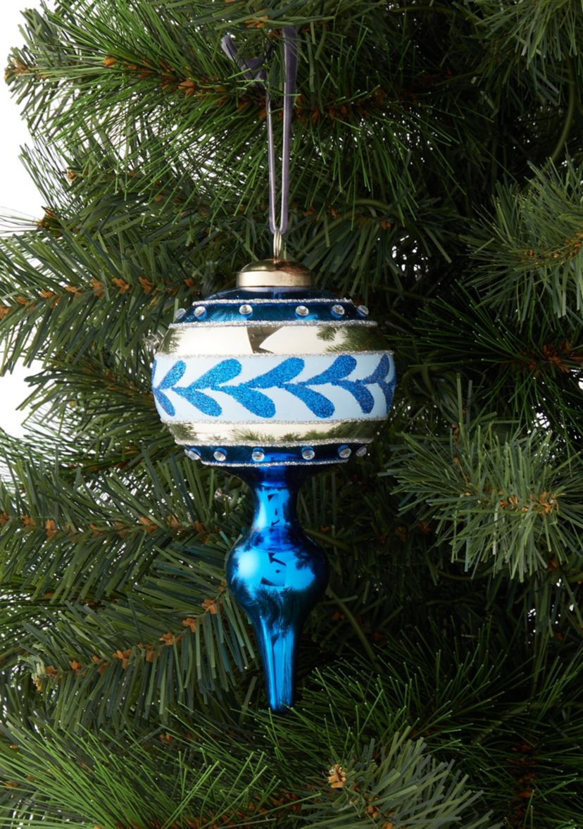 Blue Finial Ornament