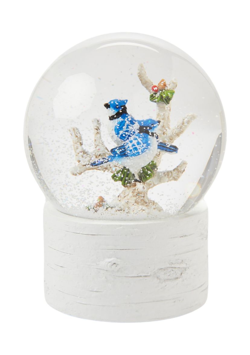 Bluebird Snow Globe