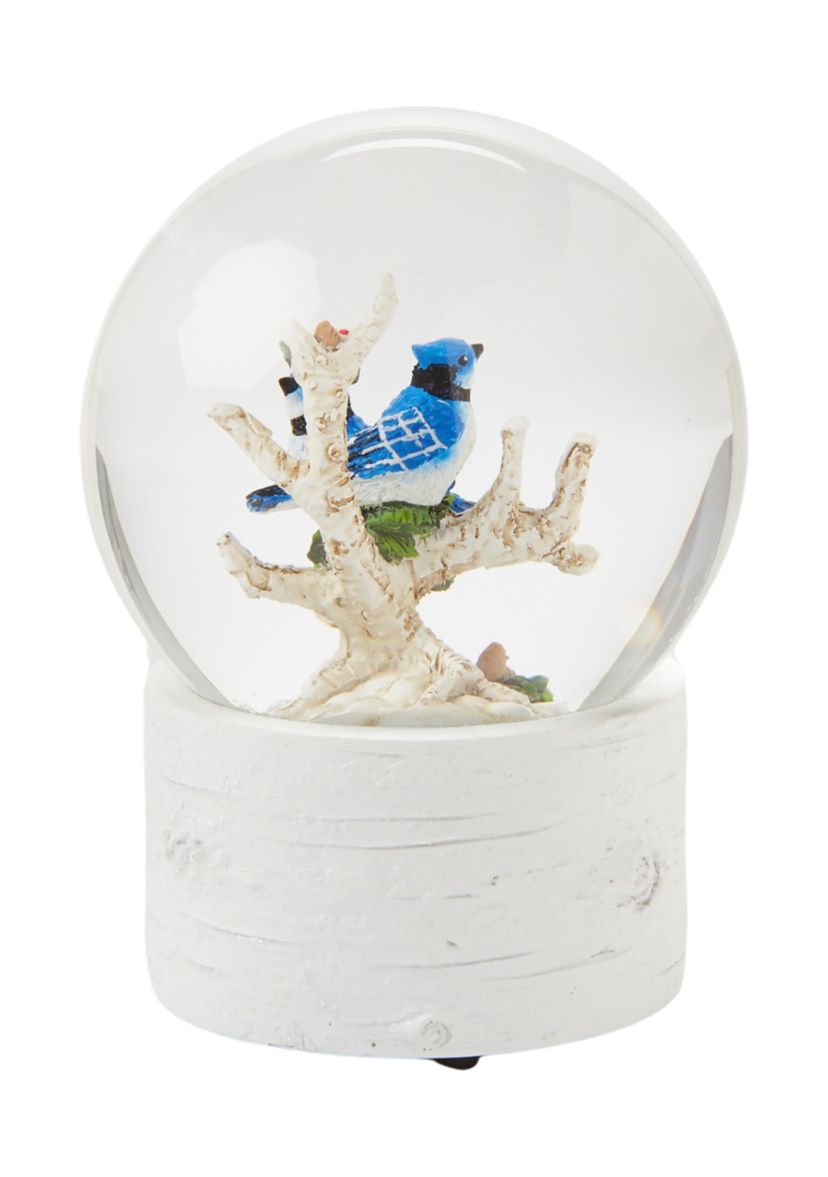 Bluebird Snow Globe