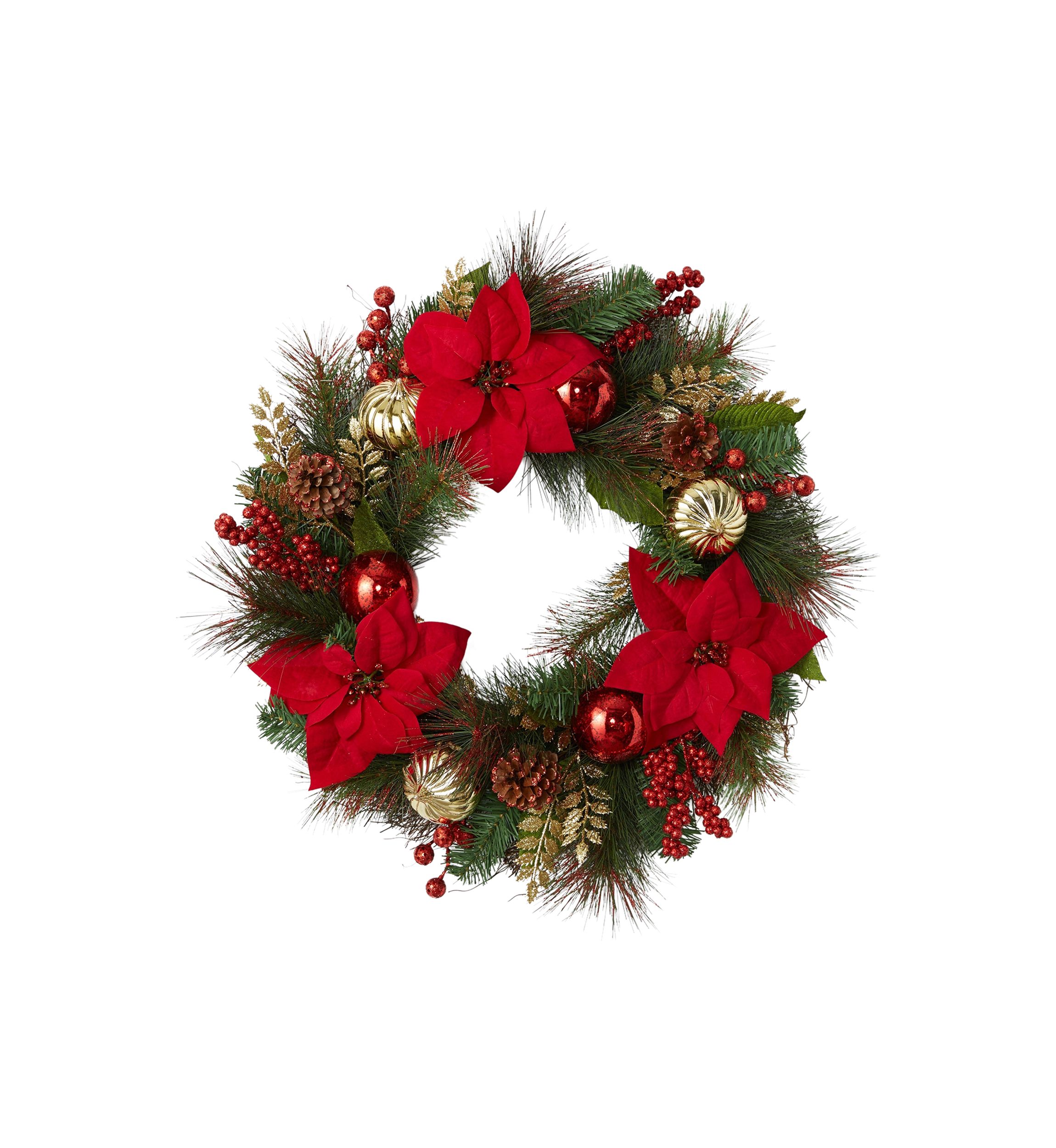 Poinsettia Wreath