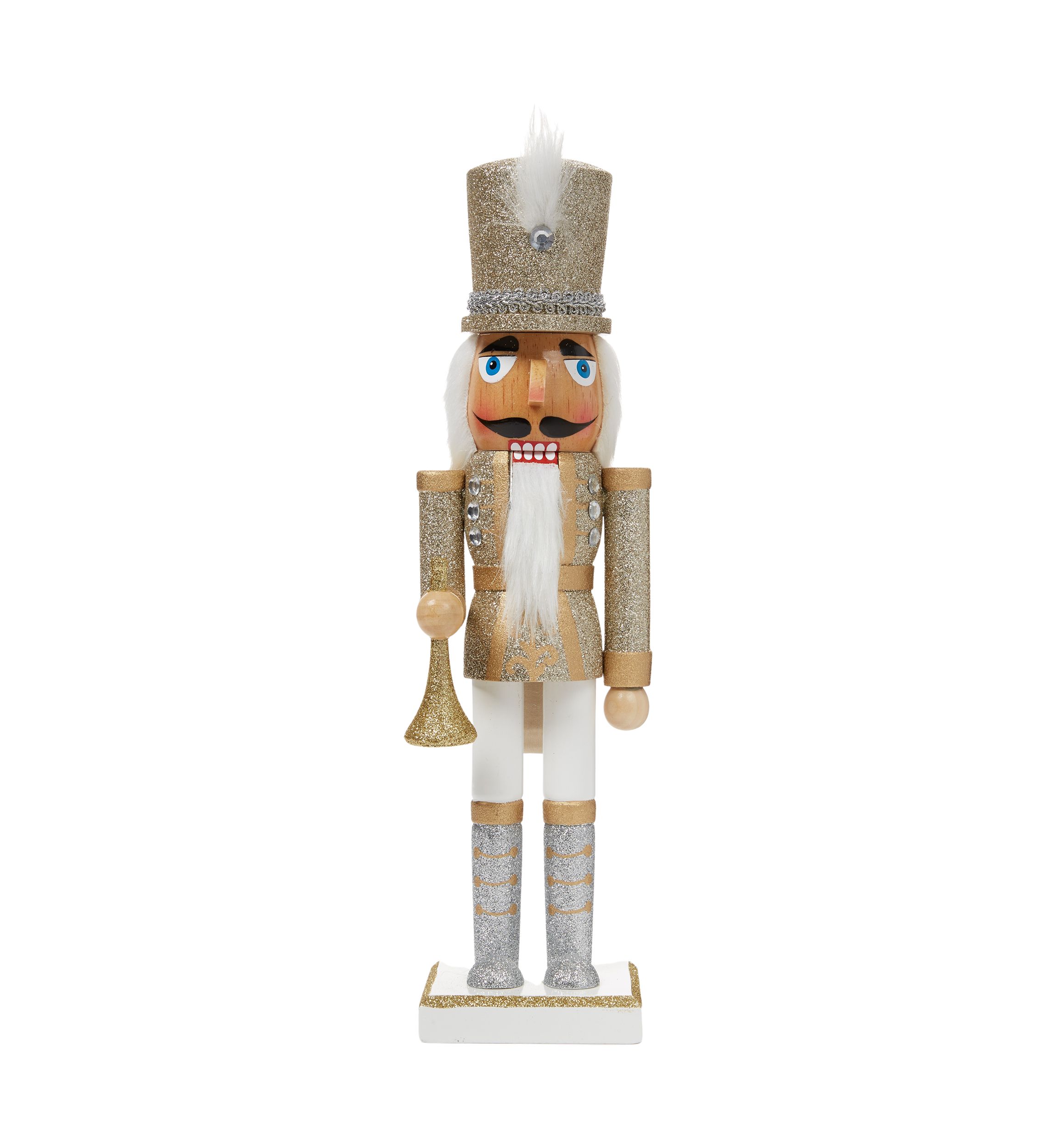 Gold and Silver Nutcracker Figurine