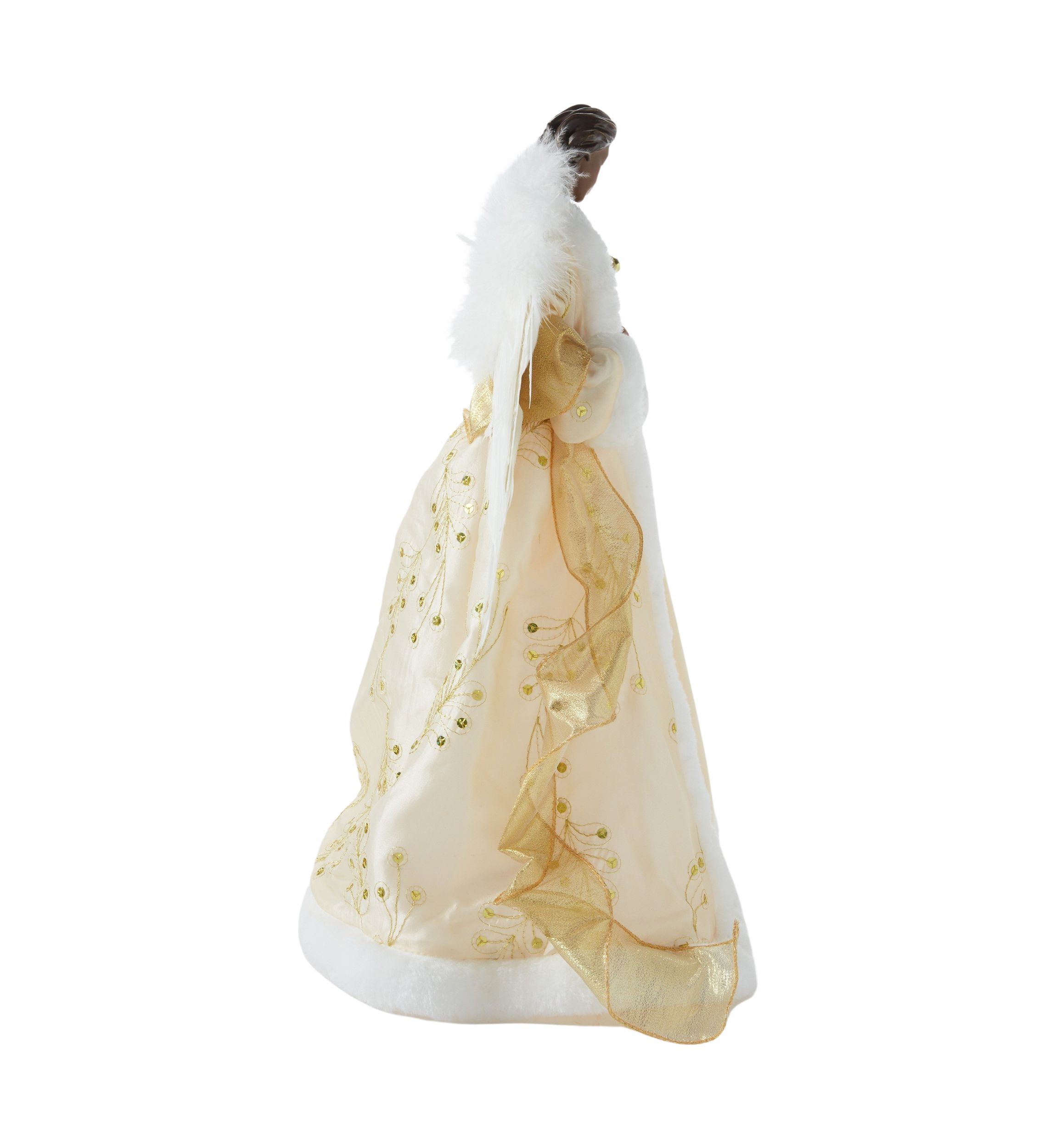 African American Gold Angel Figurine