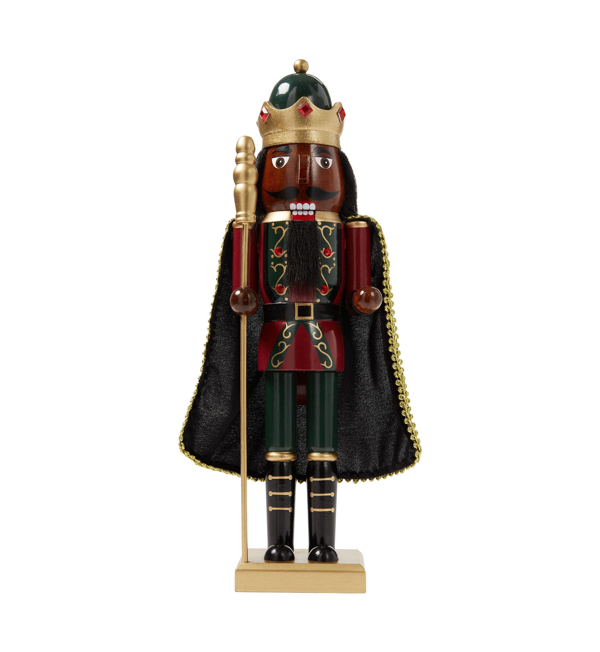 African American Cape Nutcracker Figurine