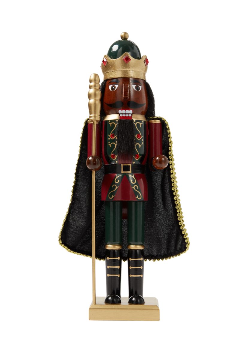 African American Cape Nutcracker Figurine