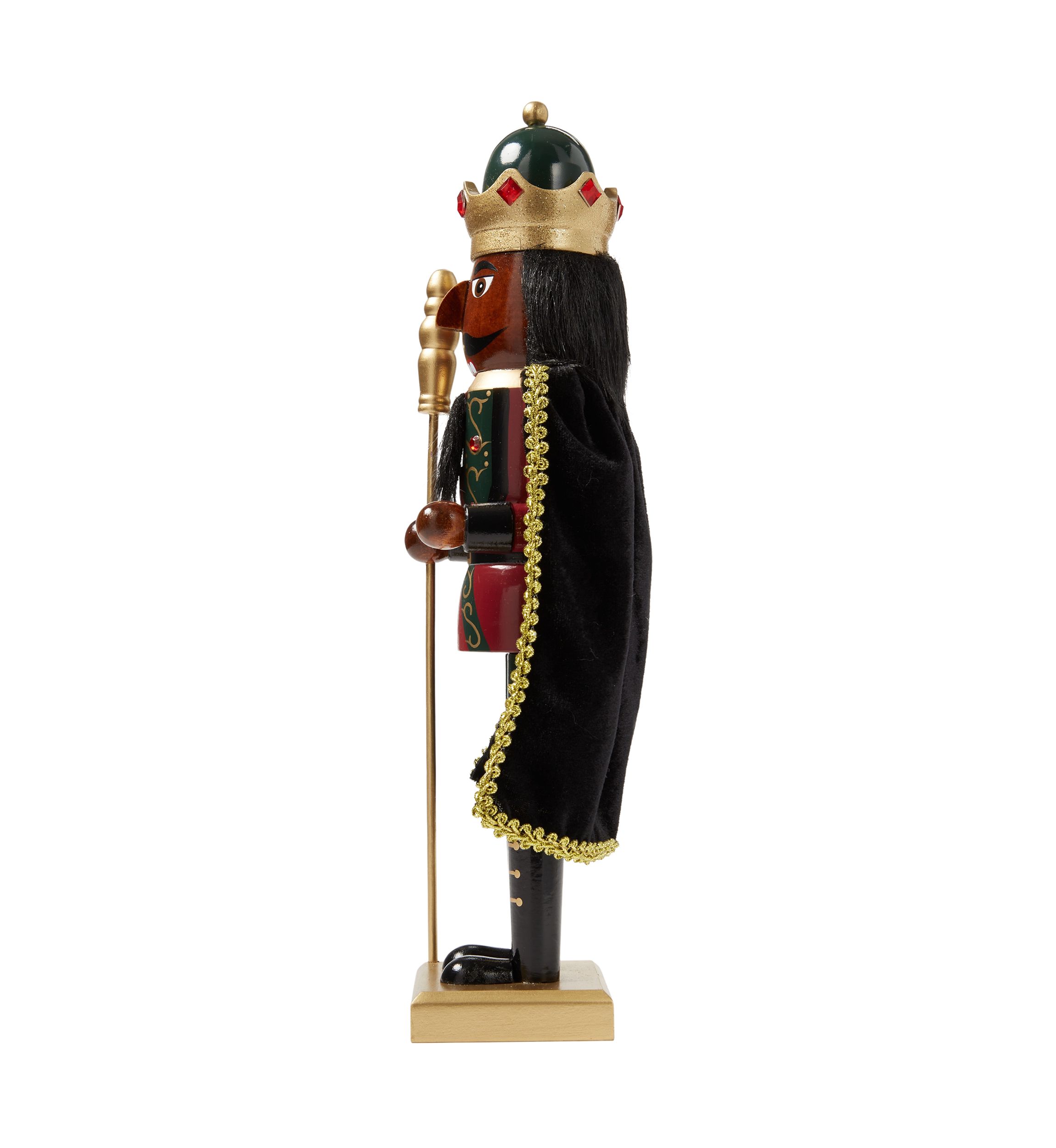 African American Cape Nutcracker Figurine
