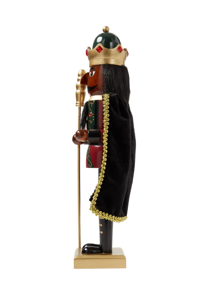 African American Cape Nutcracker Figurine