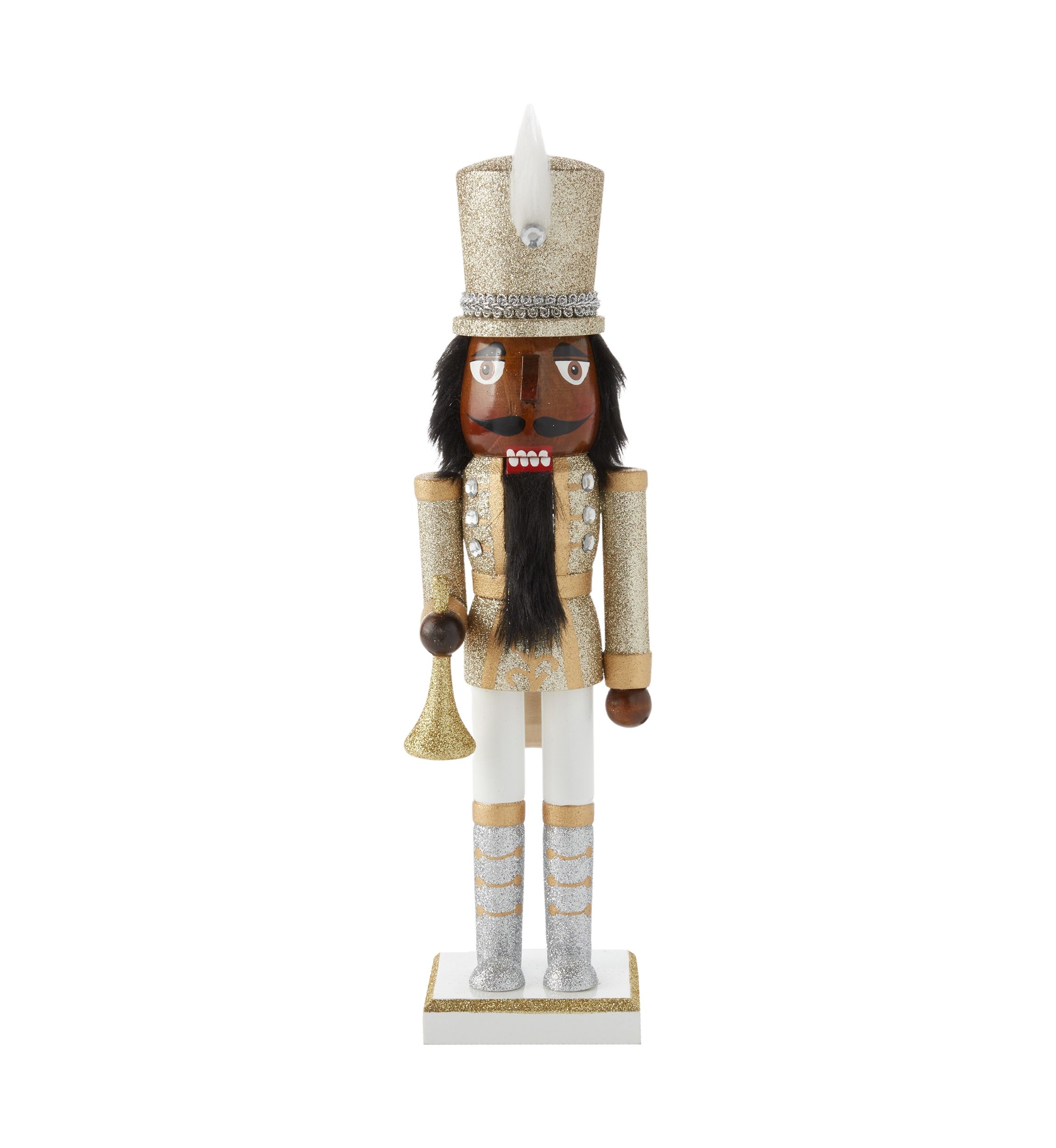 African American Gold Silver Nutcracker