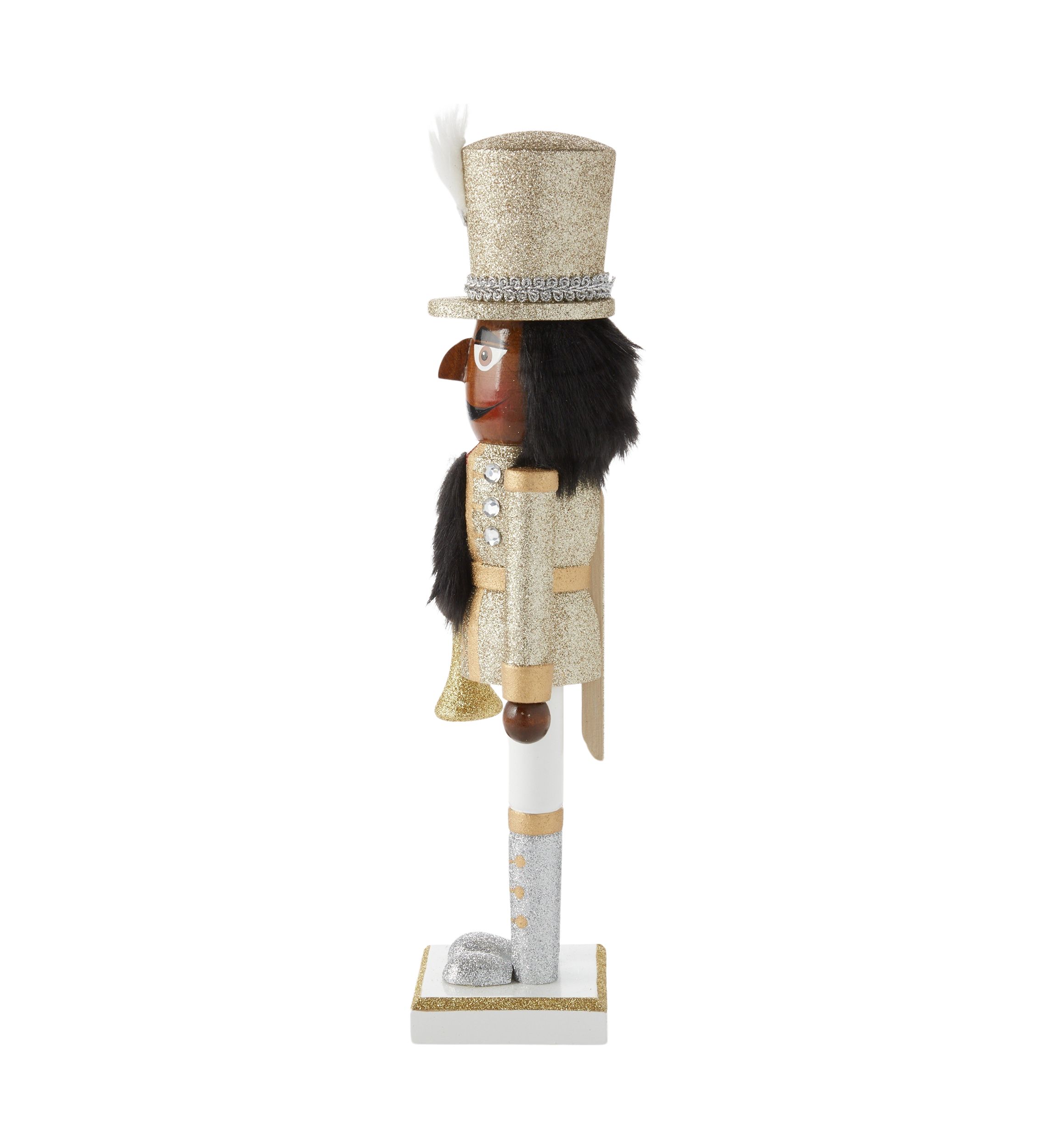 African American Gold Silver Nutcracker