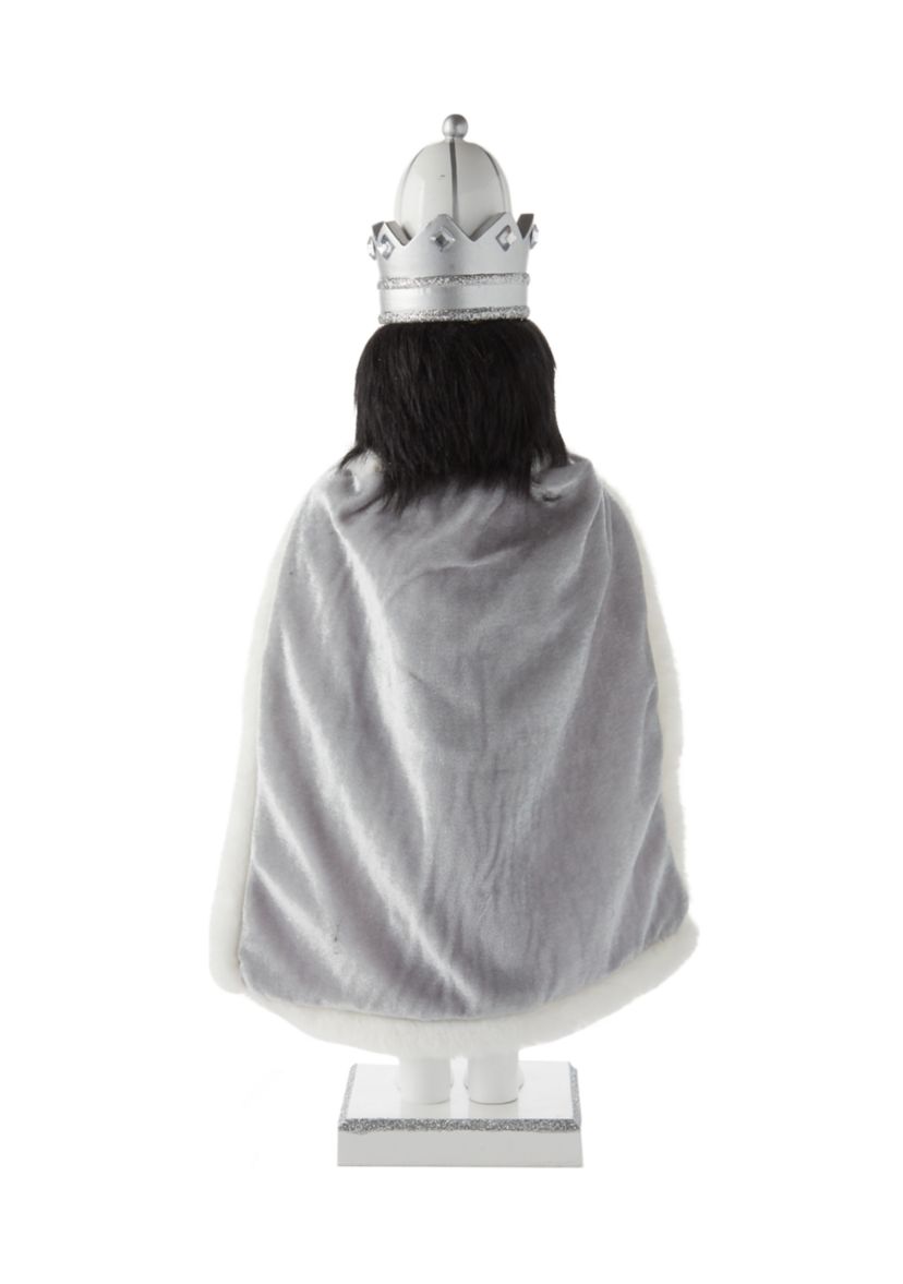 African American Silver Glitter Nutcracker